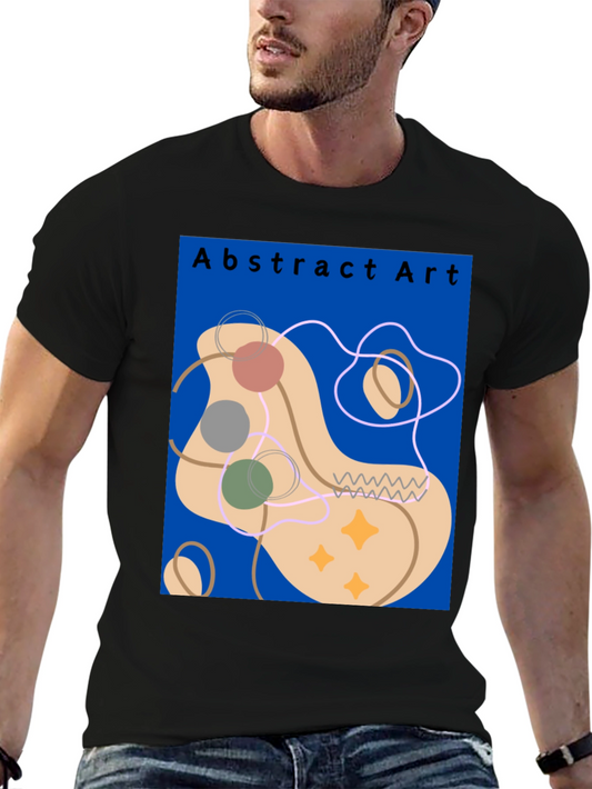 Abstract Art Graphic Tee - Modern Casual Style