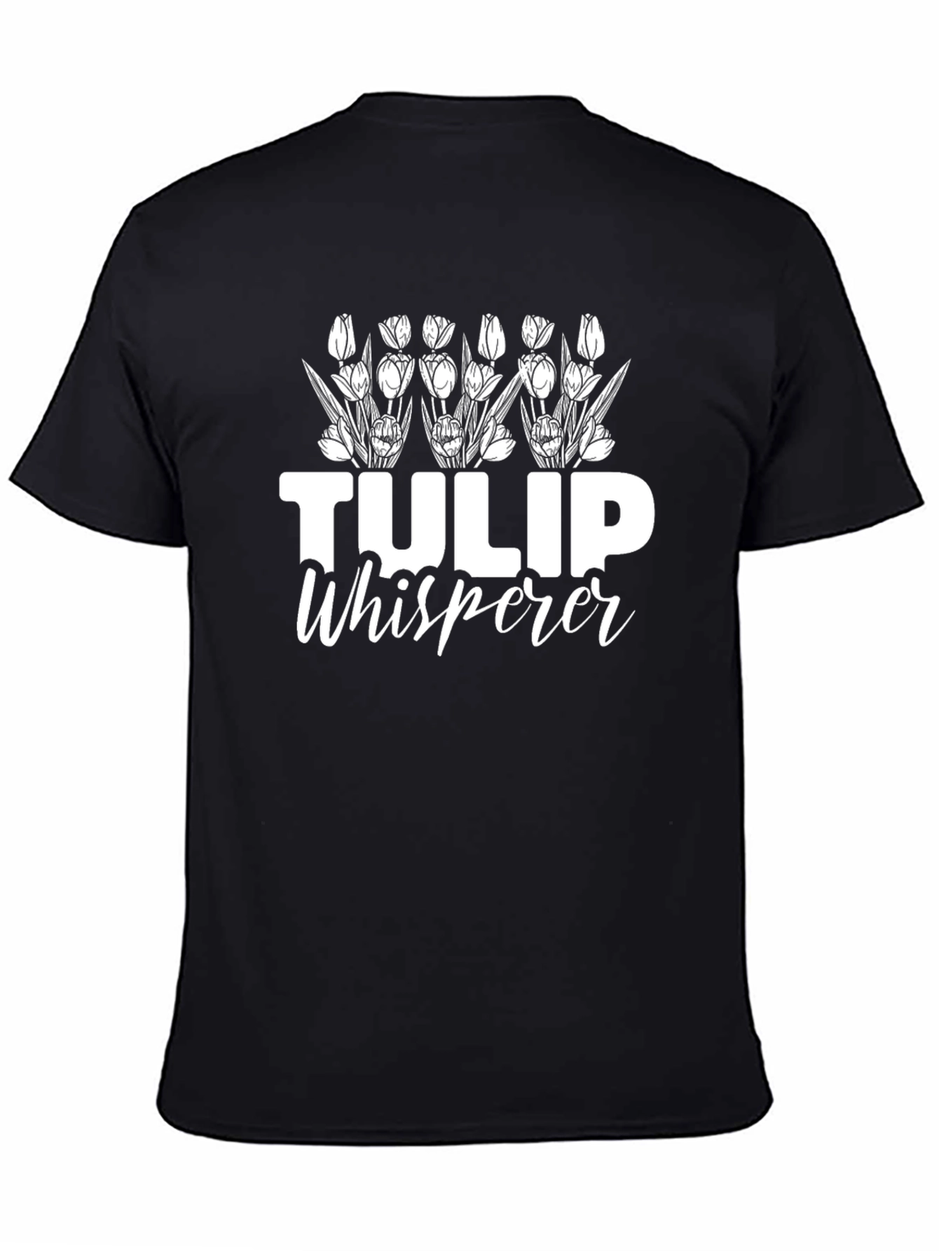 Tulip Whisperer Black Graphic Tee