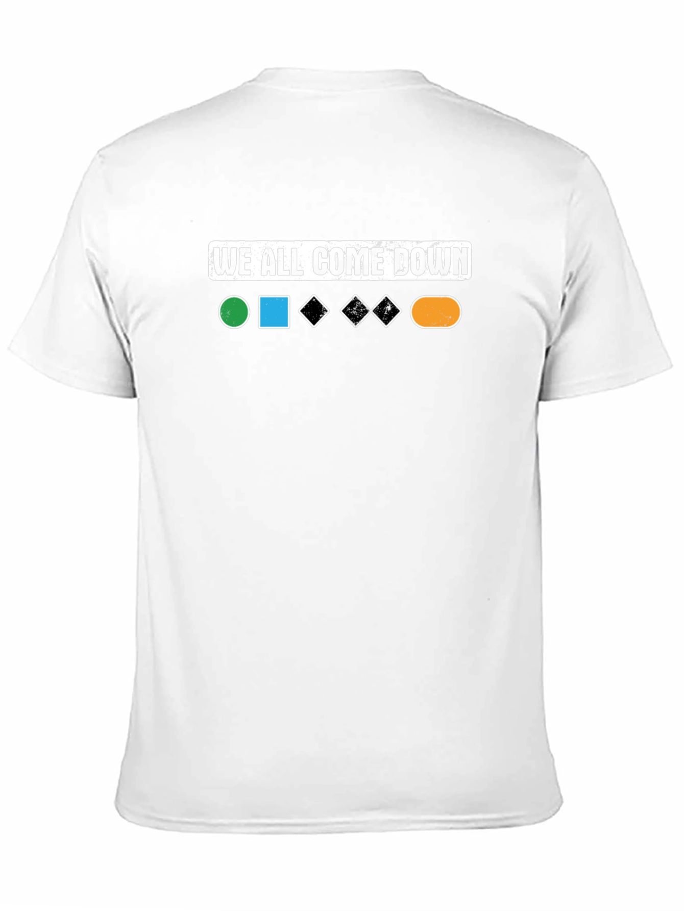 We All Come Down Black Ski Run T-Shirt