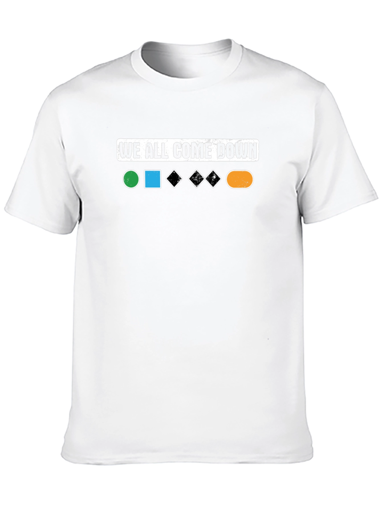 We All Come Down Black Ski Run T-Shirt