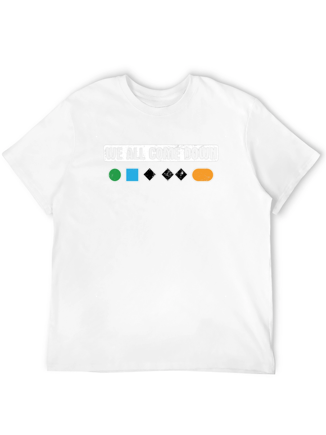 We All Come Down Black Ski Run T-Shirt