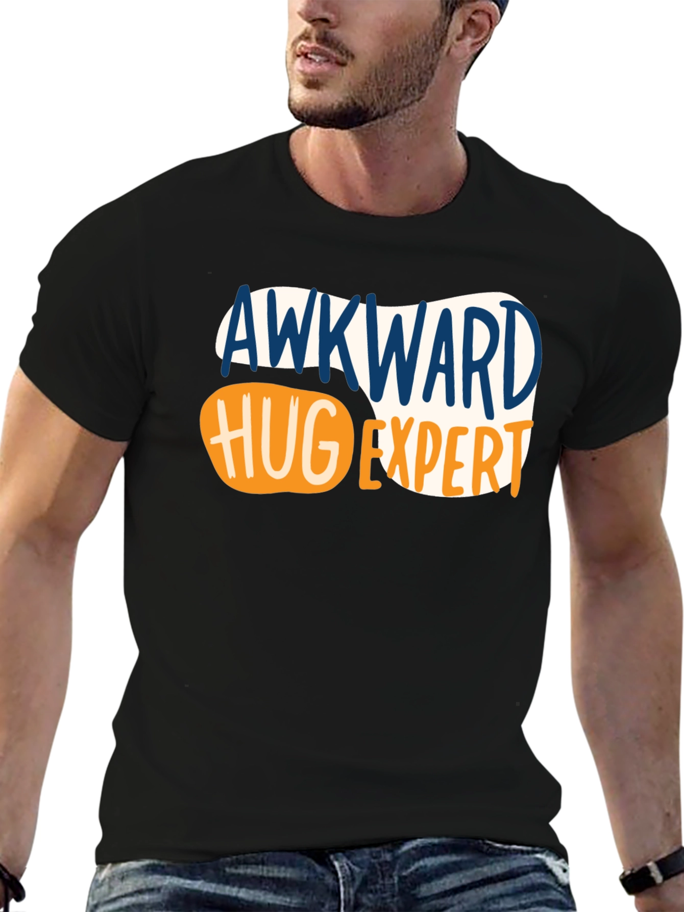 Awkward Hug Expert T-Shirt - Funny Graphic Tee