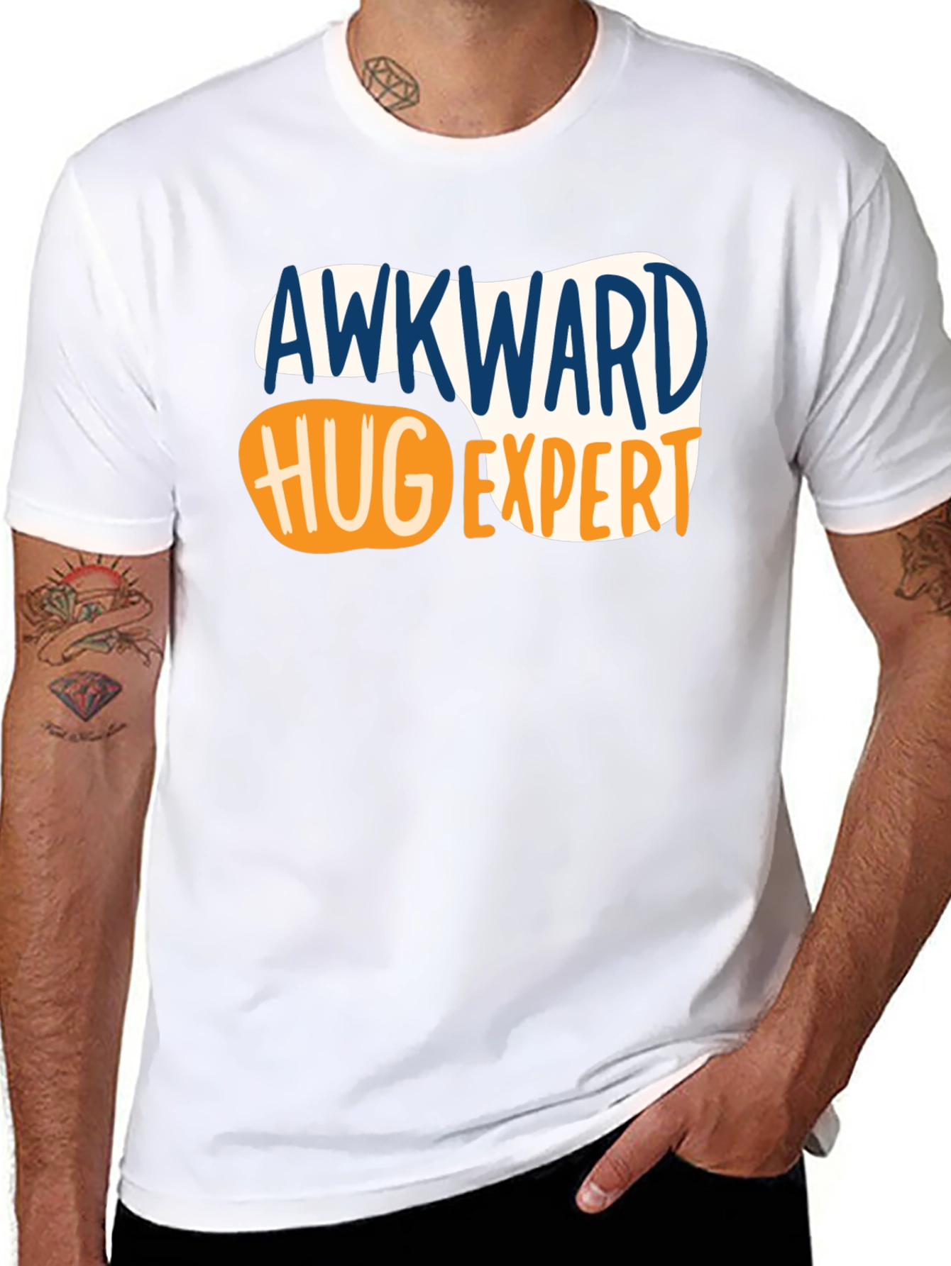 Awkward Hug Expert T-Shirt - Funny Graphic Tee