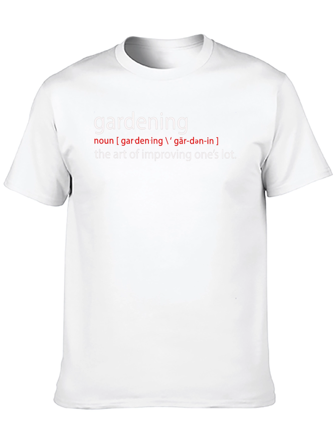 Gardening Definition Graphic Tee - Perfect for Gardeners