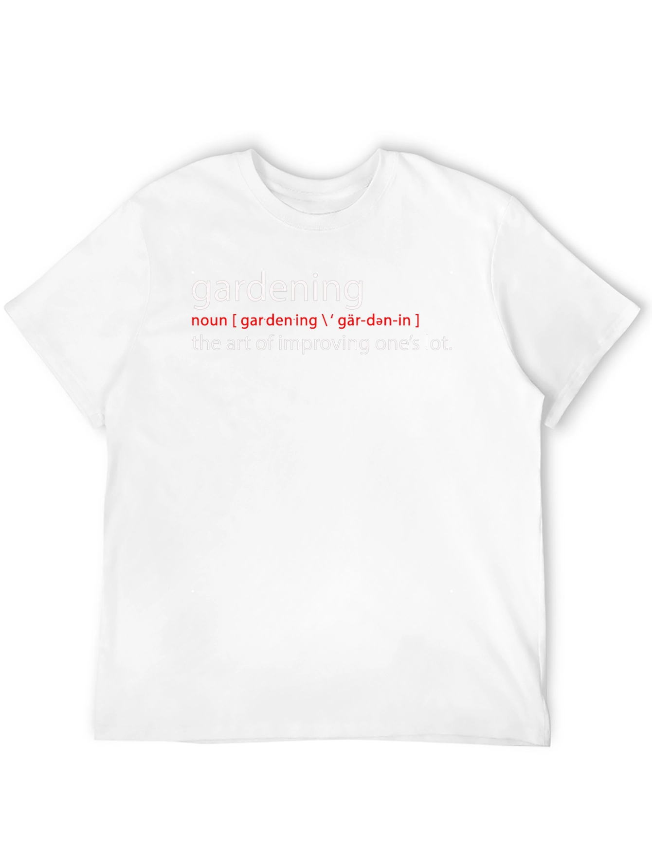 Gardening Definition Graphic Tee - Perfect for Gardeners