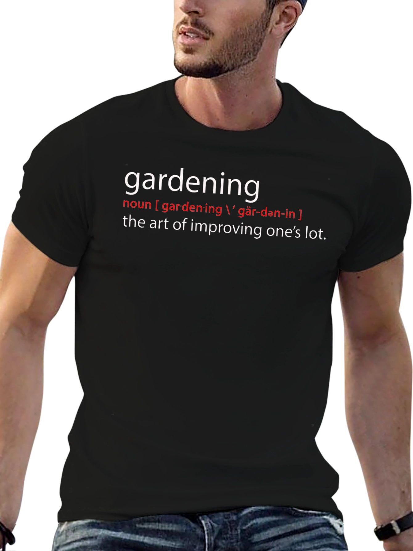 Gardening Definition Graphic Tee - Perfect for Gardeners