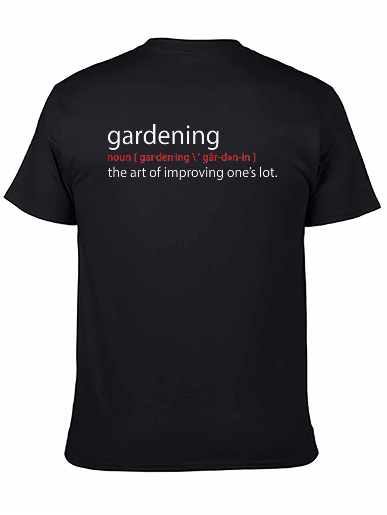 Gardening Definition Graphic Tee - Perfect for Gardeners