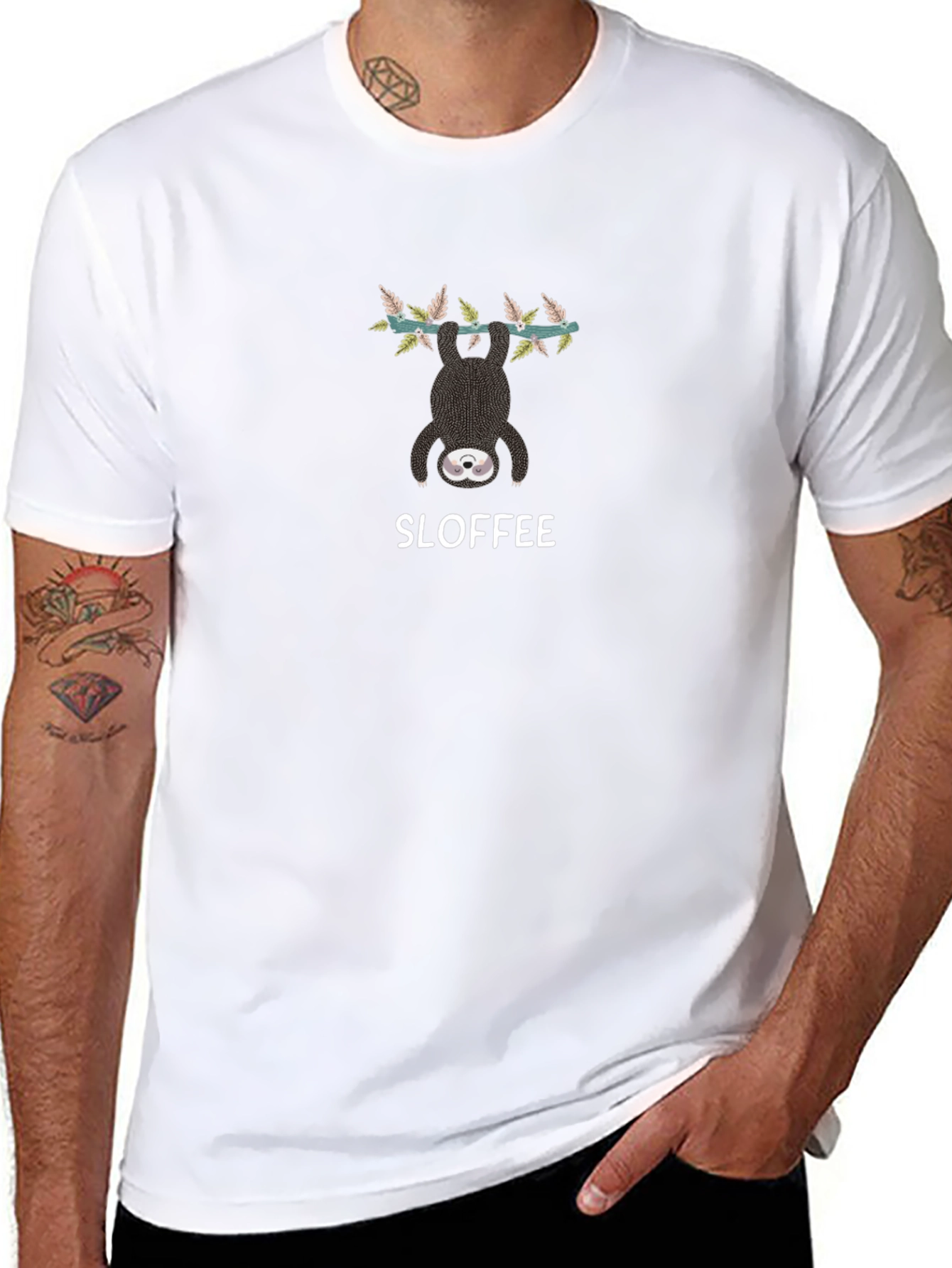 Sloth Coffee Lover Tee - SLOFFEE Funny Graphic T-Shirt
