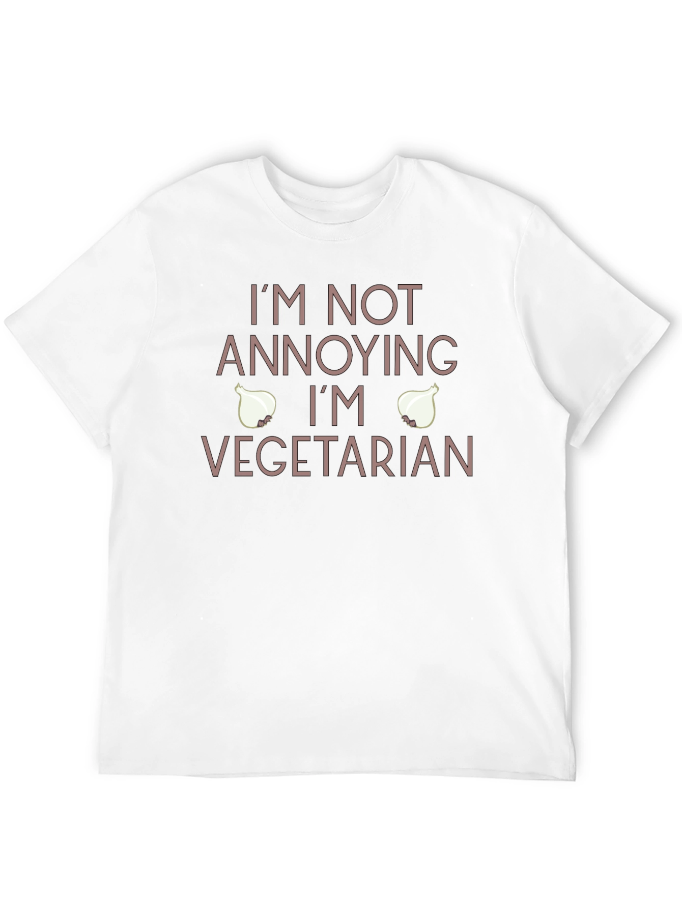 Vegetarian Humor T-Shirt - Annoying Onion Design