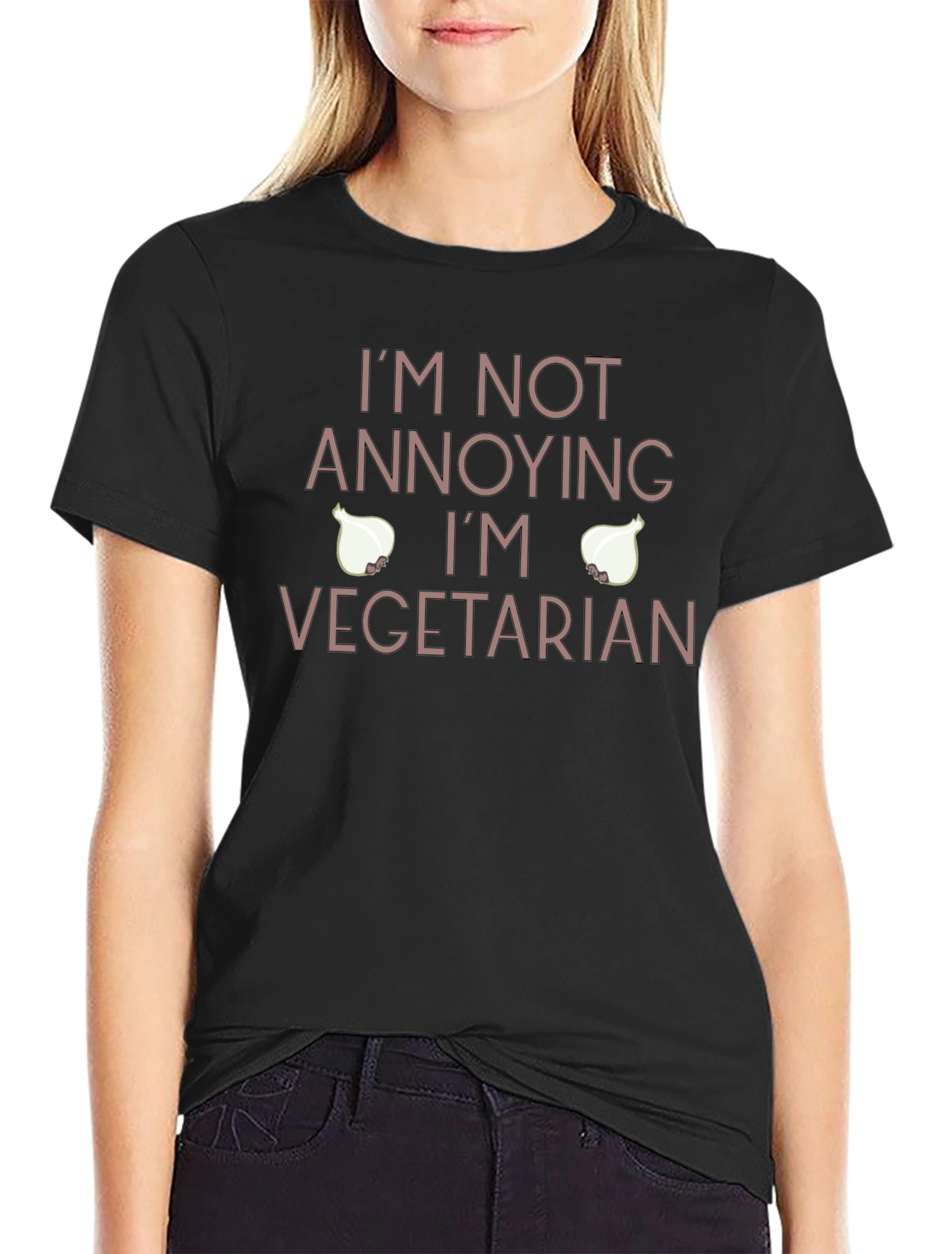 Vegetarian Humor T-Shirt - Annoying Onion Design
