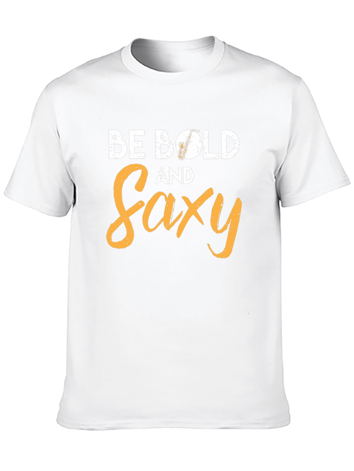 Be Bold and Saxy Black Graphic Tee