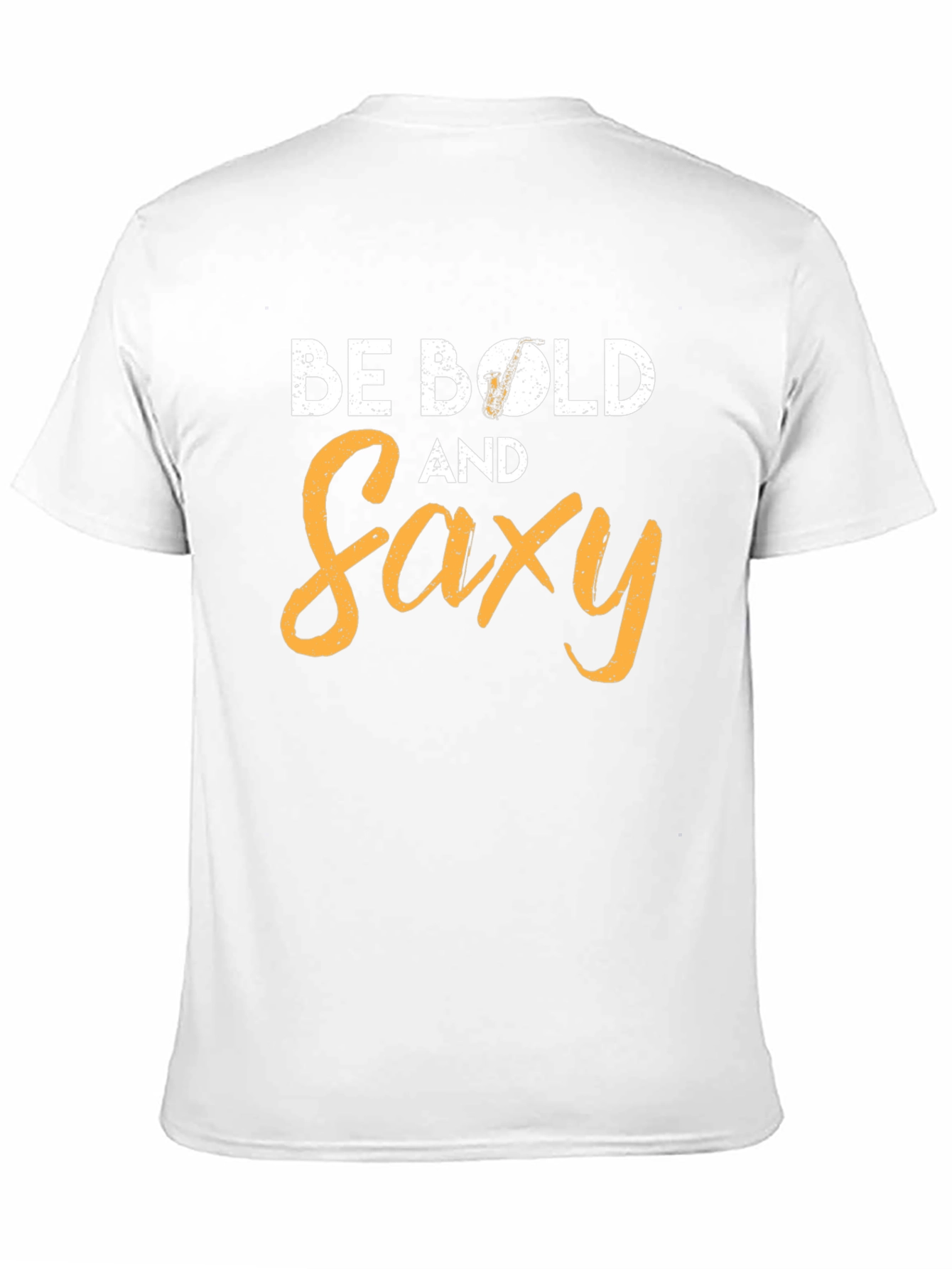 Be Bold and Saxy Black Graphic Tee