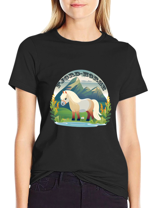 Fjord Horse T-Shirt - Cute Horse Design