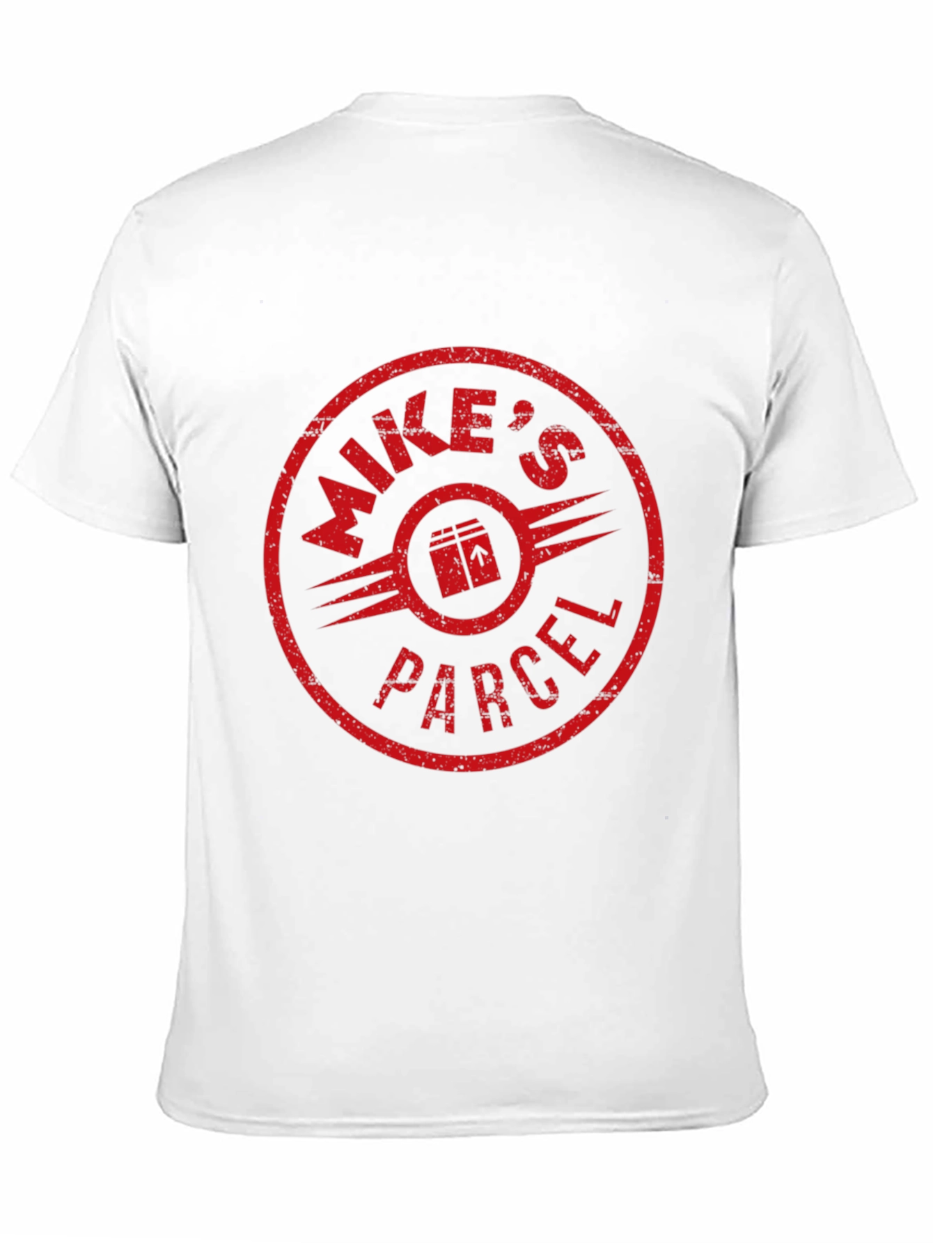 Mikes Parcel Black Graphic Tee