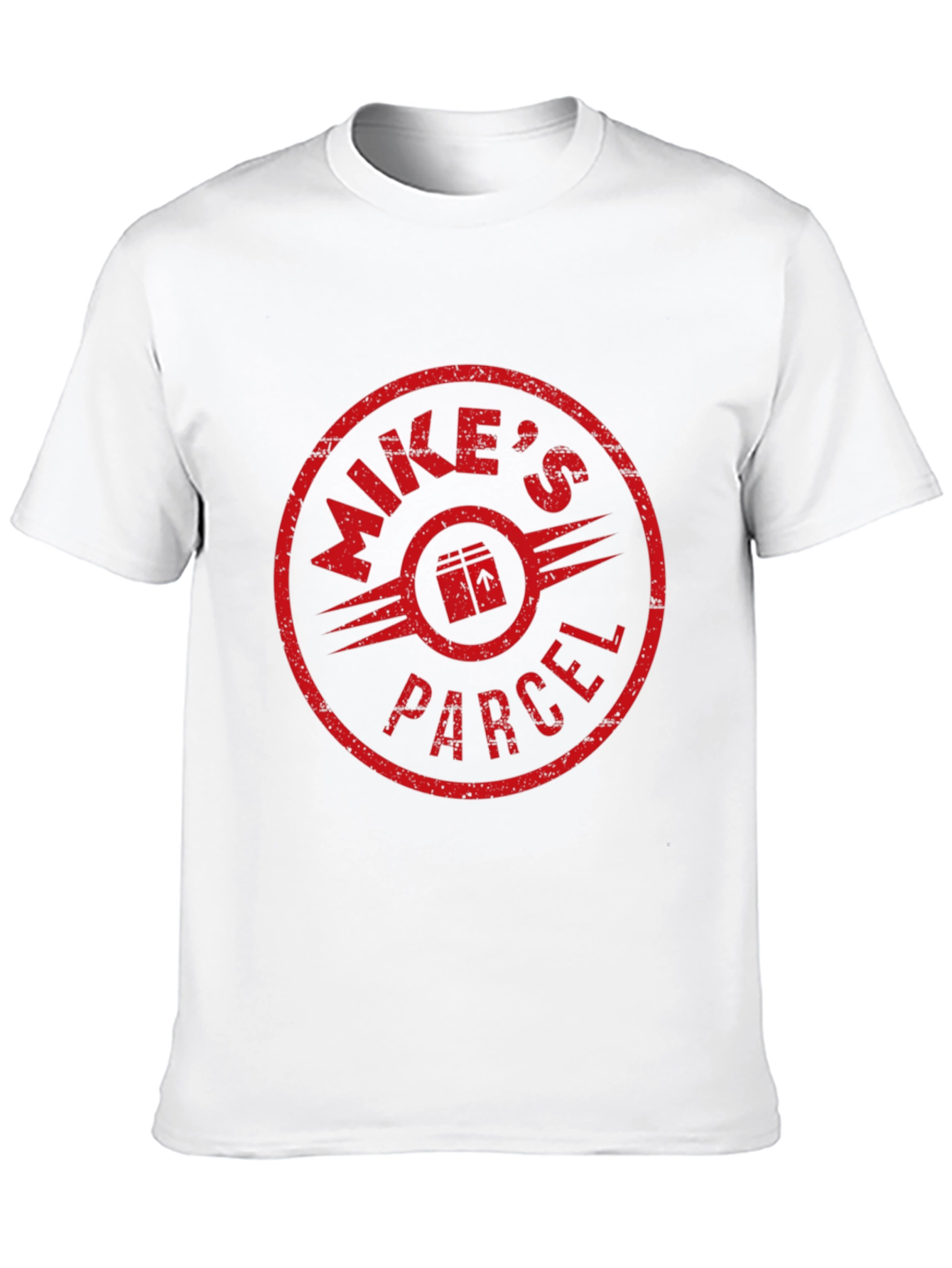 Mikes Parcel Black Graphic Tee