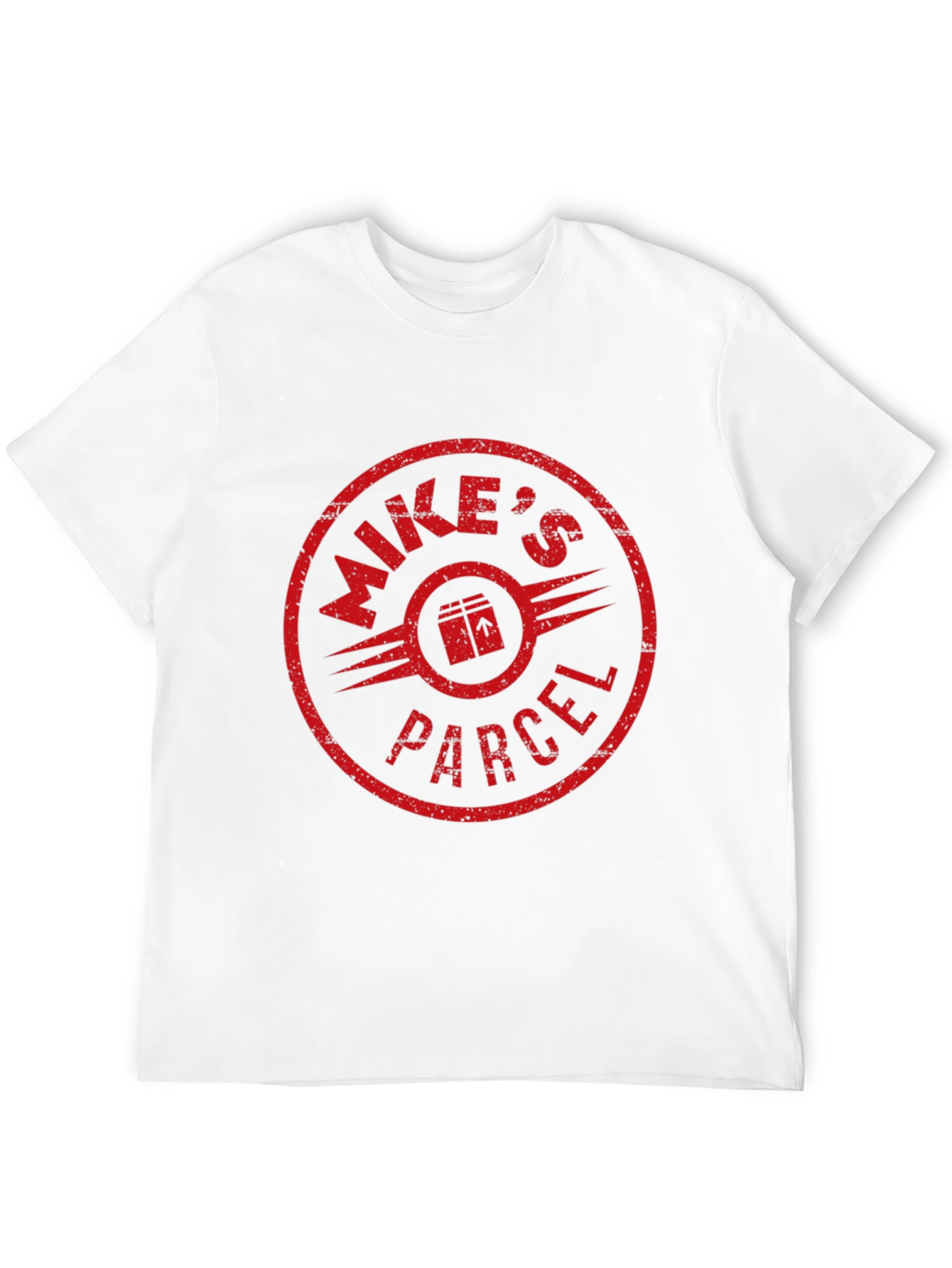 Mikes Parcel Black Graphic Tee