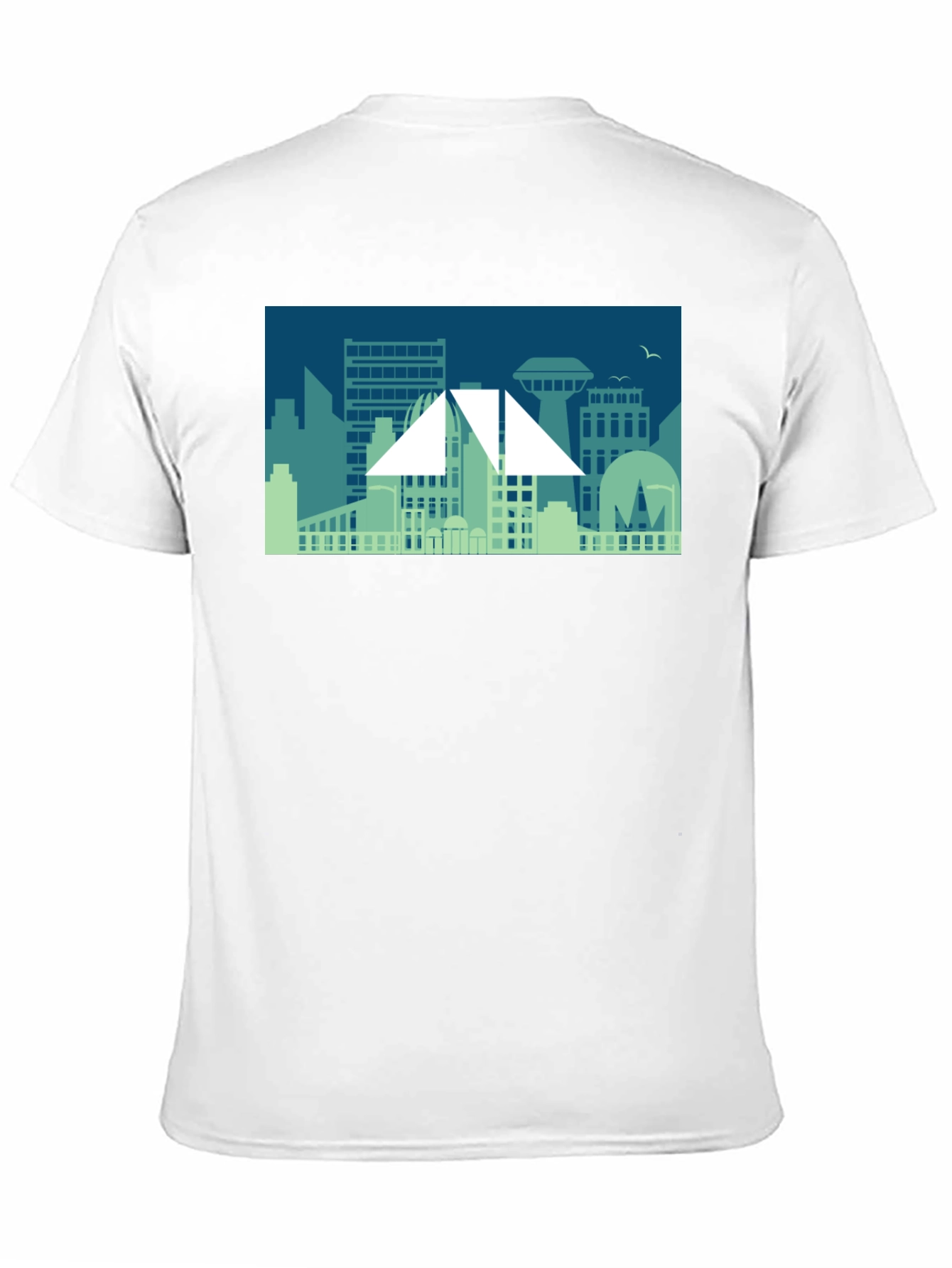 Cityscape Graphic Tee - Modern Silhouette Design