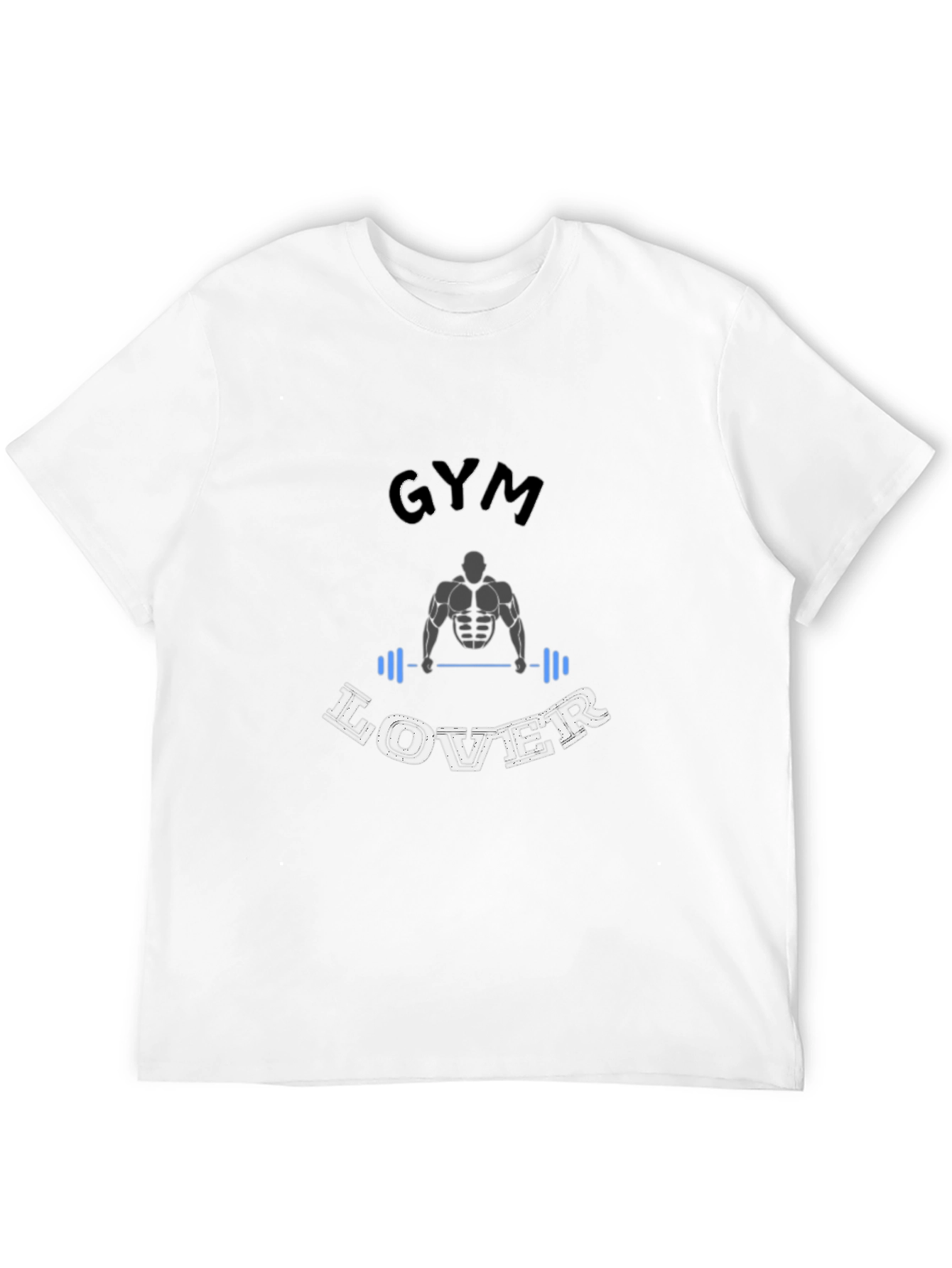 Gym Lover Black Graphic T-Shirt