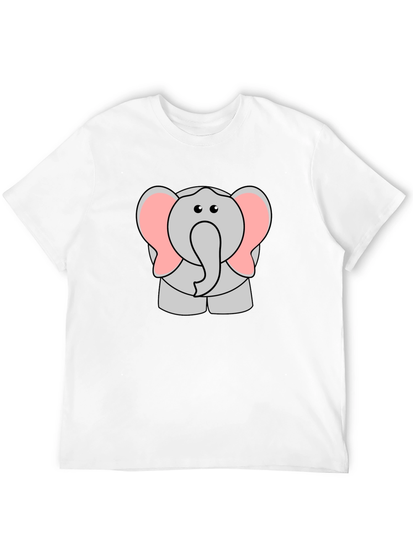Cartoon Elephant Graphic T-Shirt - Cute Animal Tee