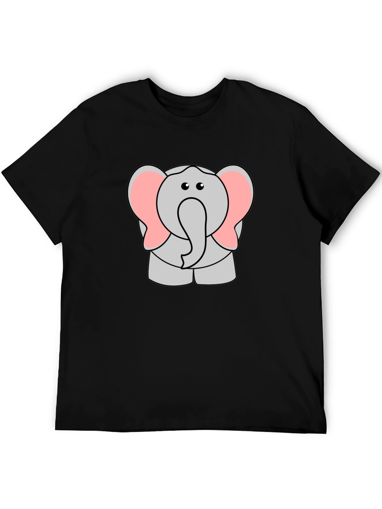 Cartoon Elephant Graphic T-Shirt - Cute Animal Tee