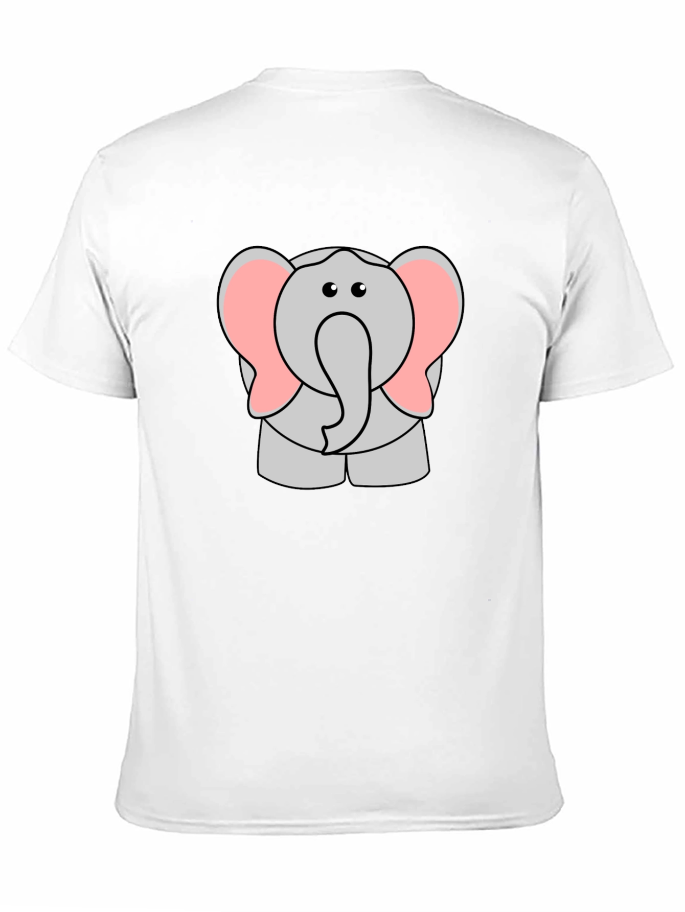 Cartoon Elephant Graphic T-Shirt - Cute Animal Tee