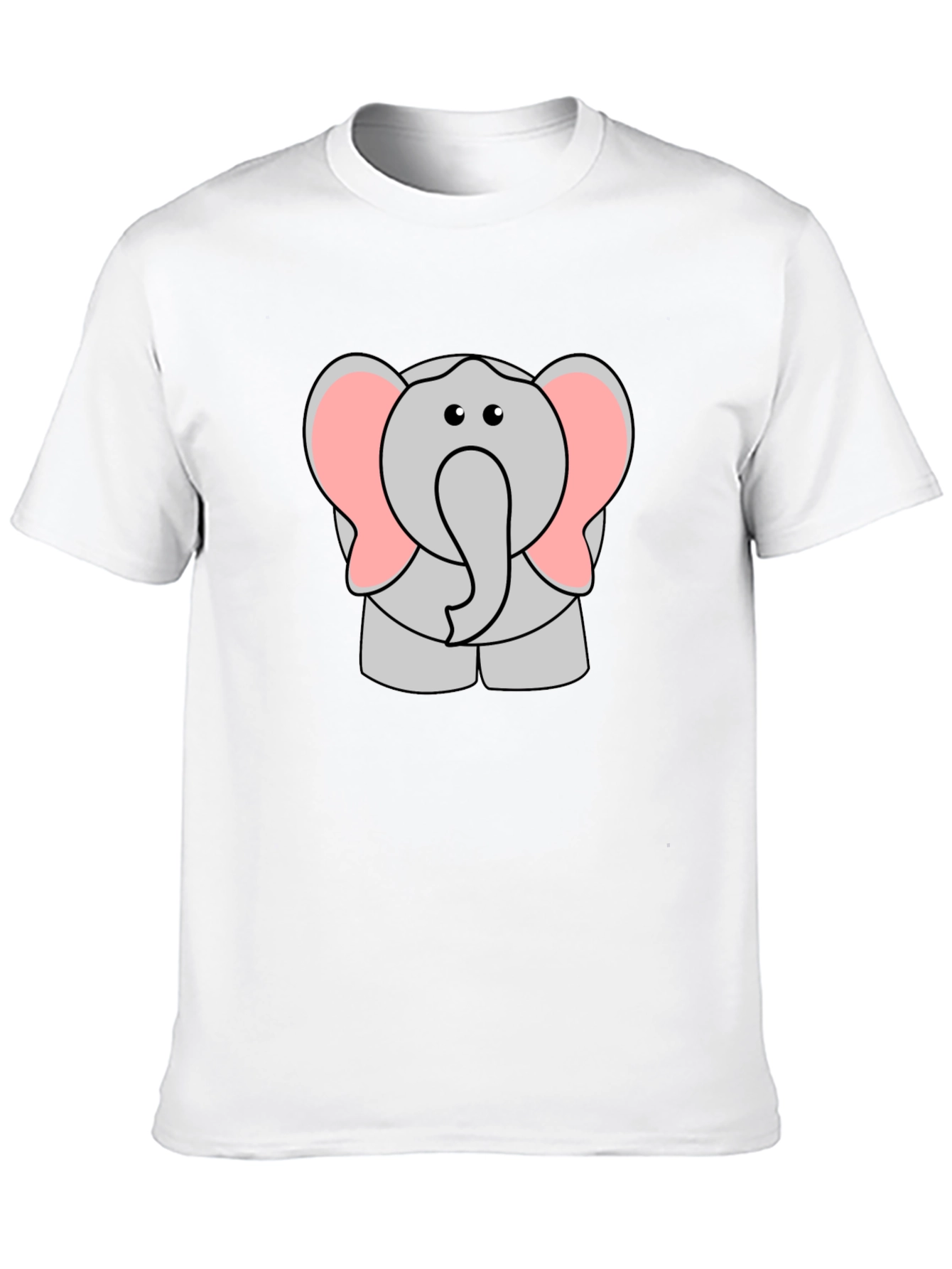 Cartoon Elephant Graphic T-Shirt - Cute Animal Tee