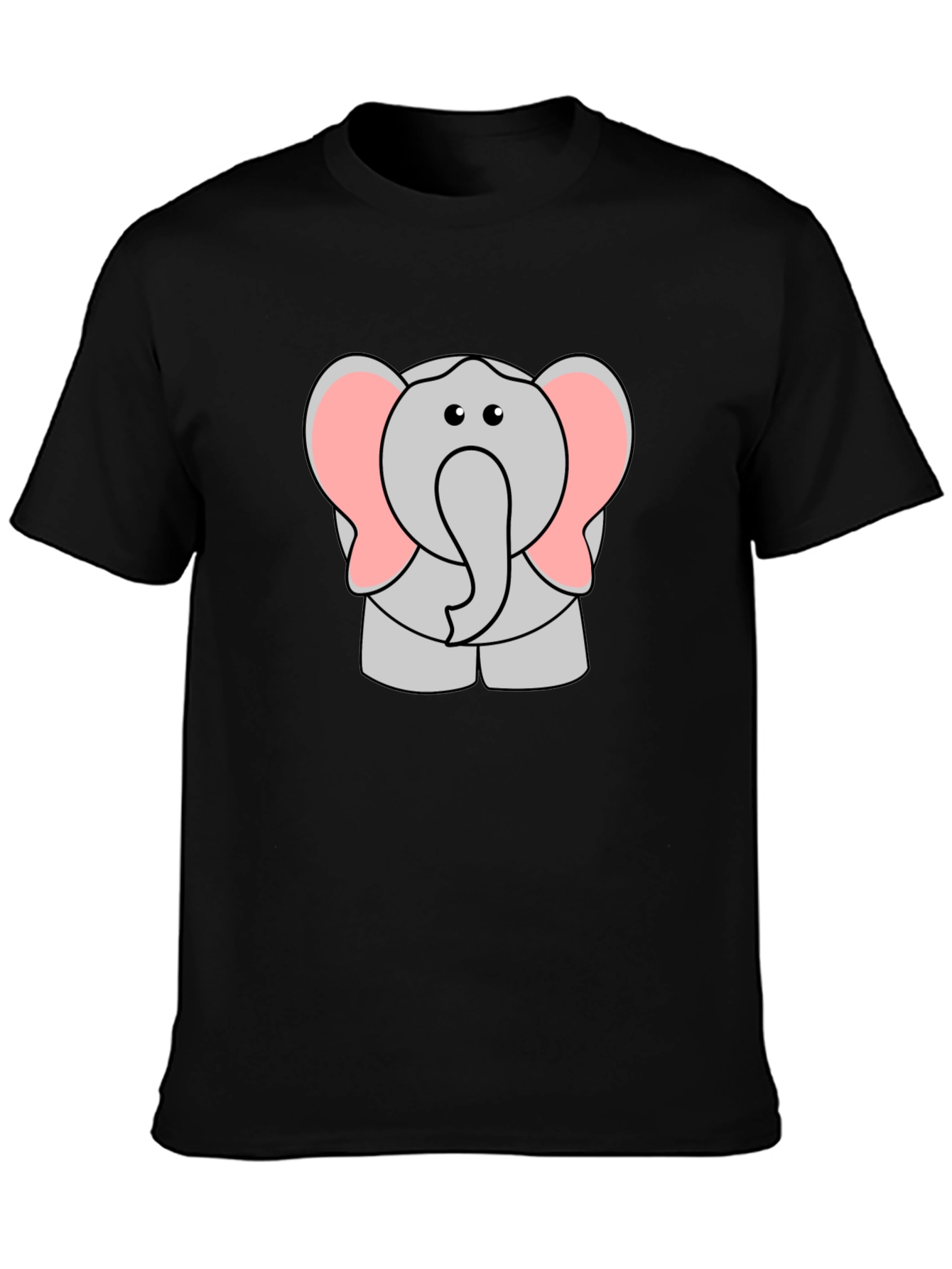 Cartoon Elephant Graphic T-Shirt - Cute Animal Tee