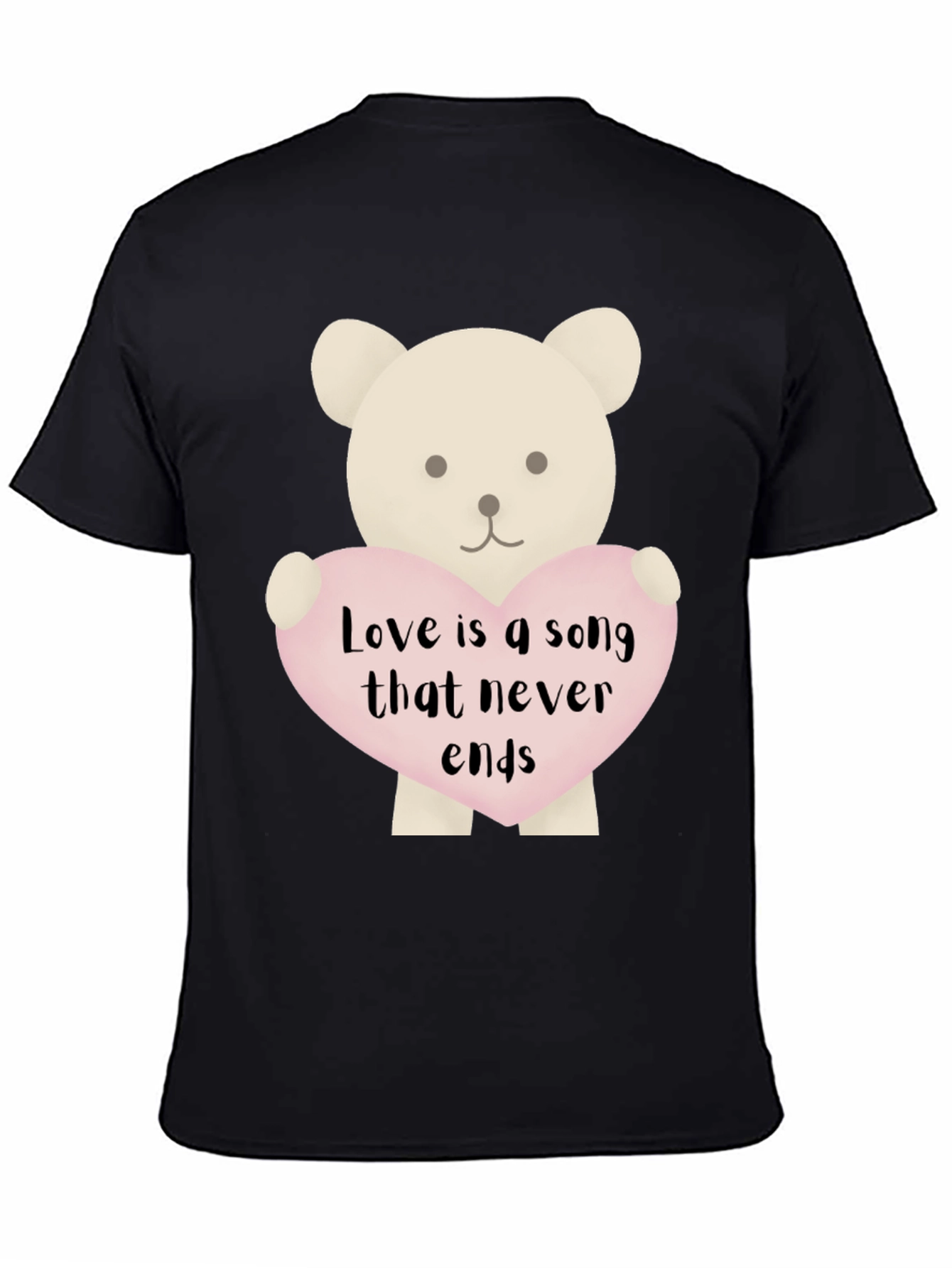 Love Song Teddy Bear Graphic T-Shirt