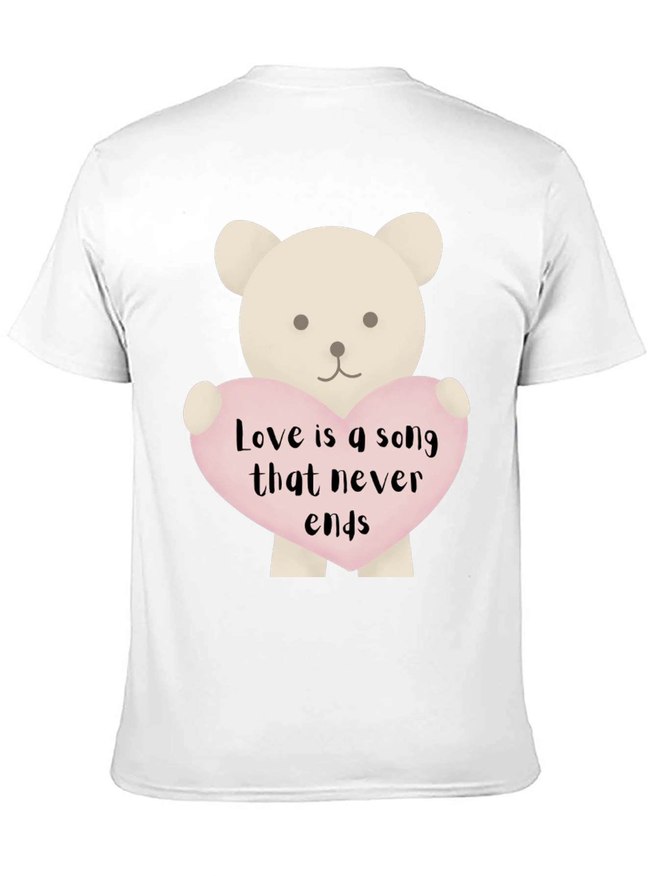 Love Song Teddy Bear Graphic T-Shirt