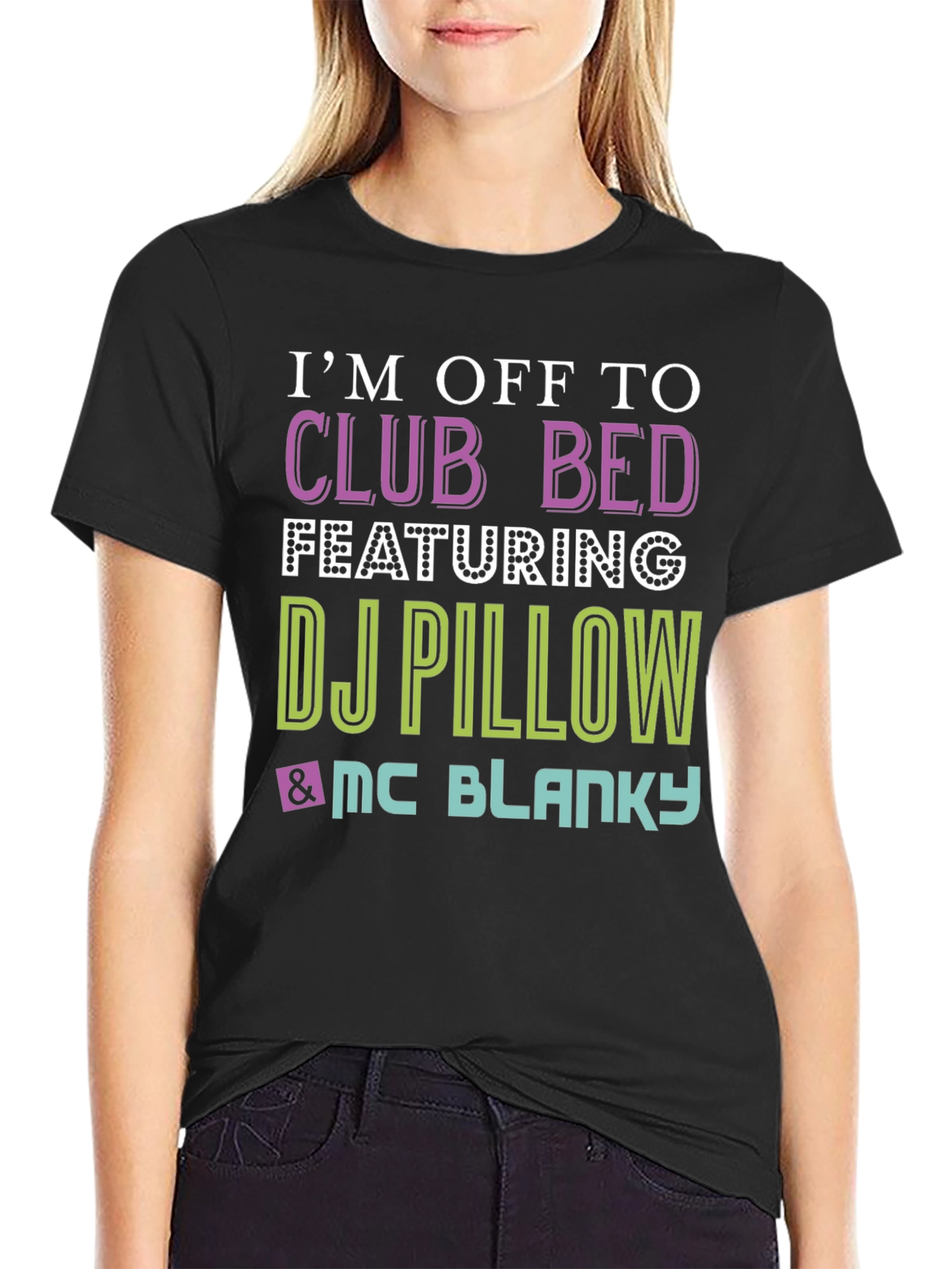 Club Bed T-Shirt - DJ Pillow & MC Blanky