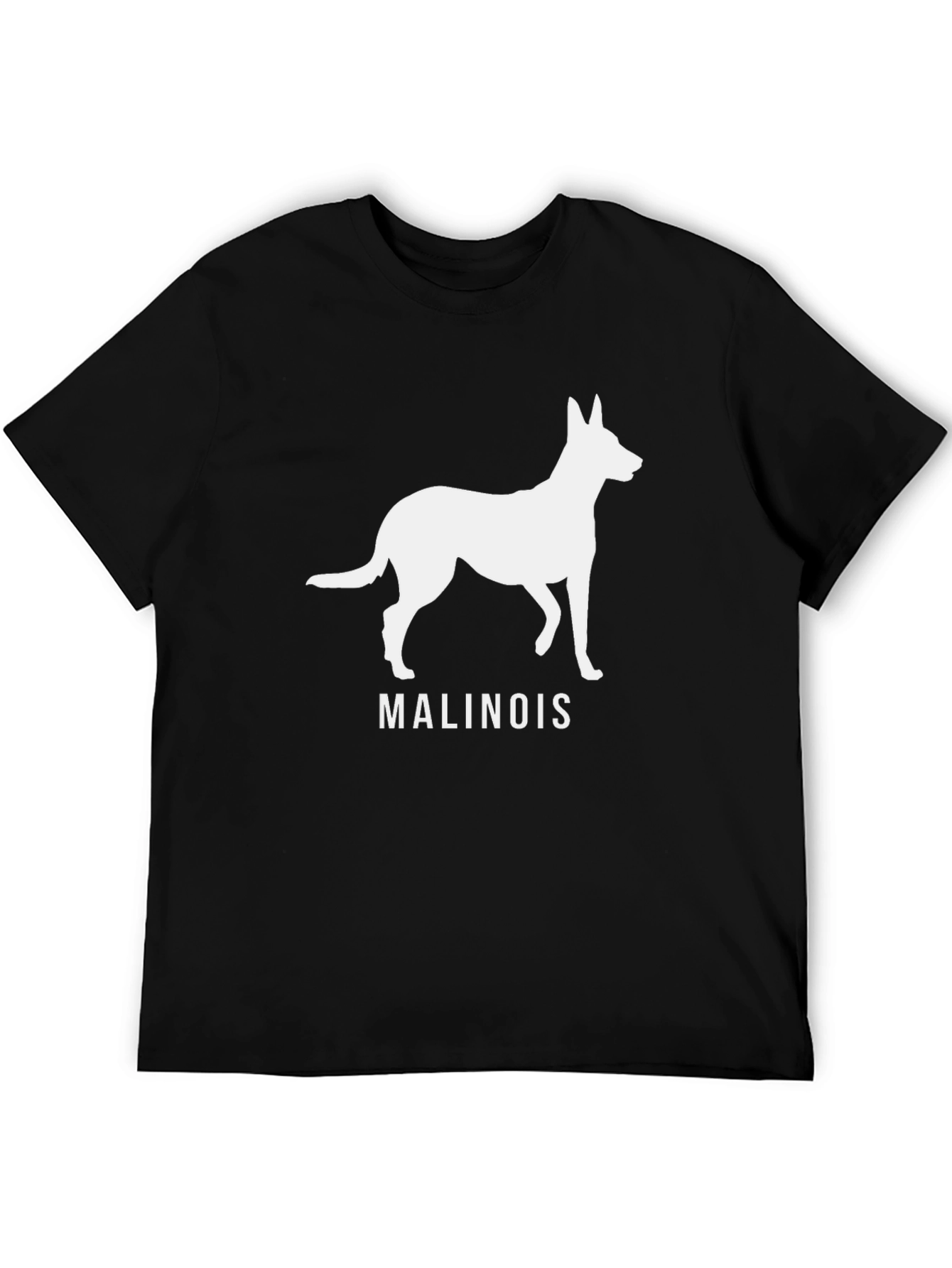 Malinois Dog Breed Graphic T-Shirt - Black