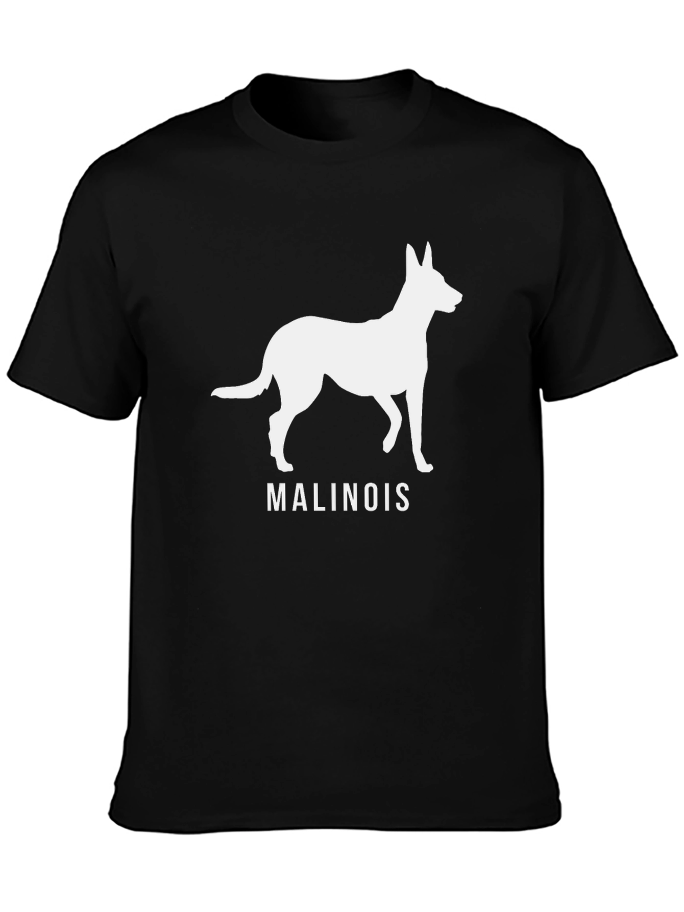 Malinois Dog Breed Graphic T-Shirt - Black