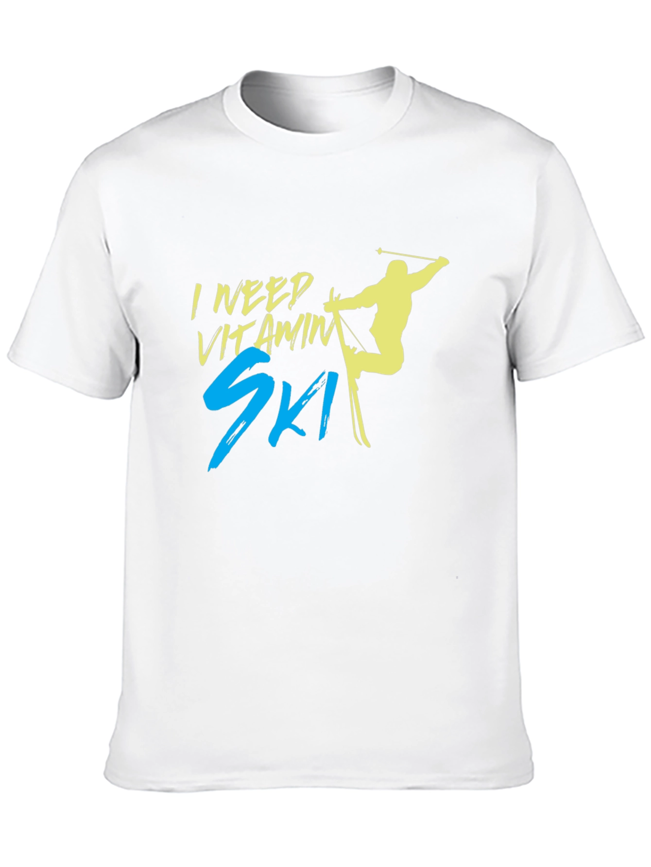 Vitamin Ski T-Shirt - Black Cotton Tee
