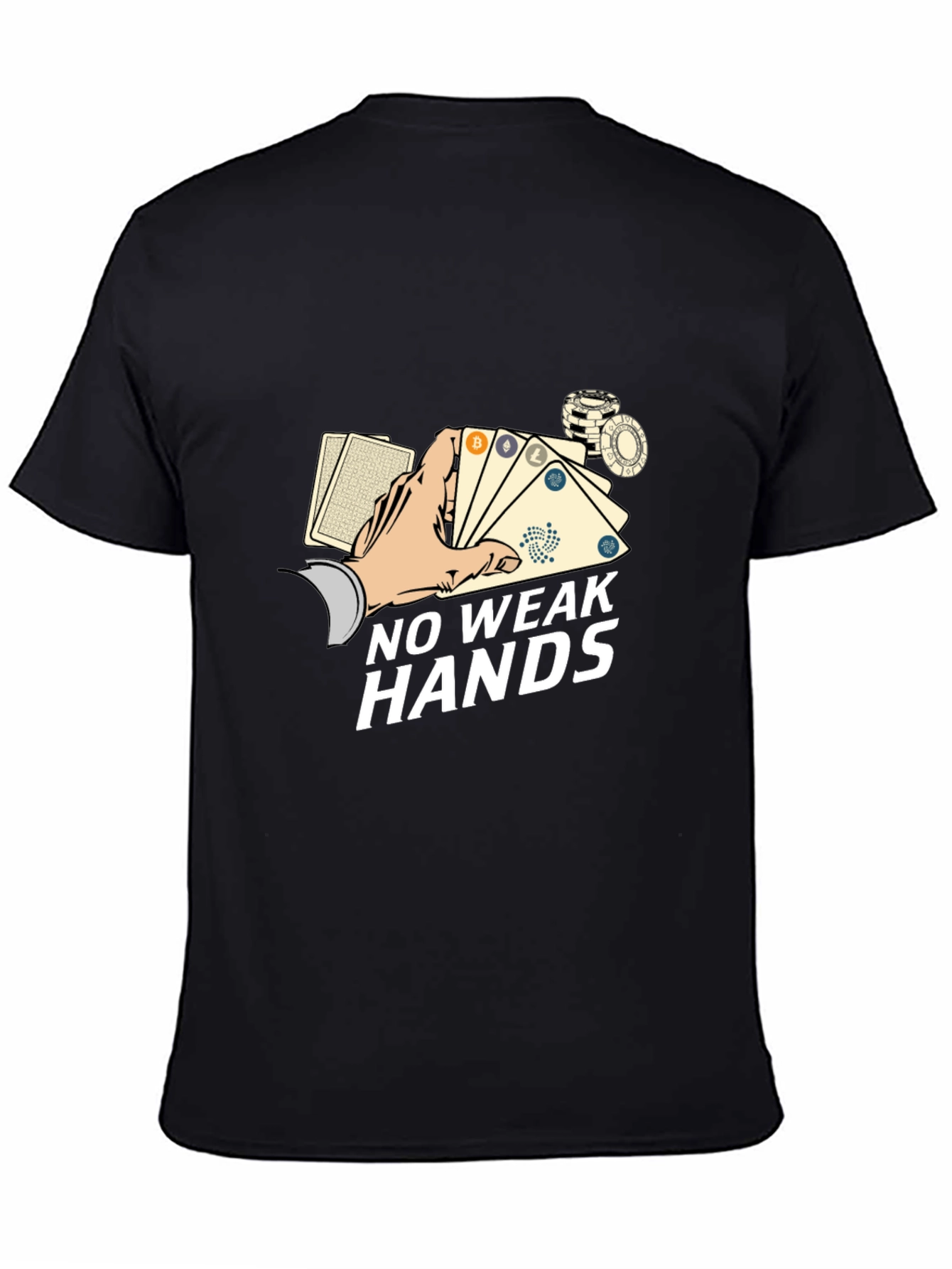 No Weak Hands Crypto Black T-Shirt