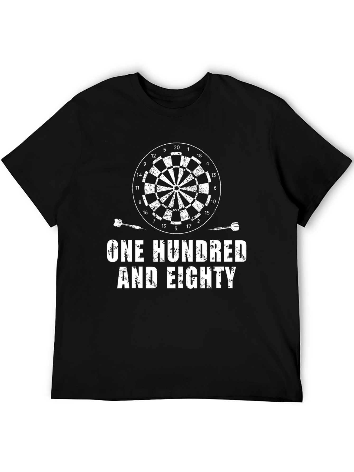 One Hundred and Eighty T-Shirt - Dartboard Design