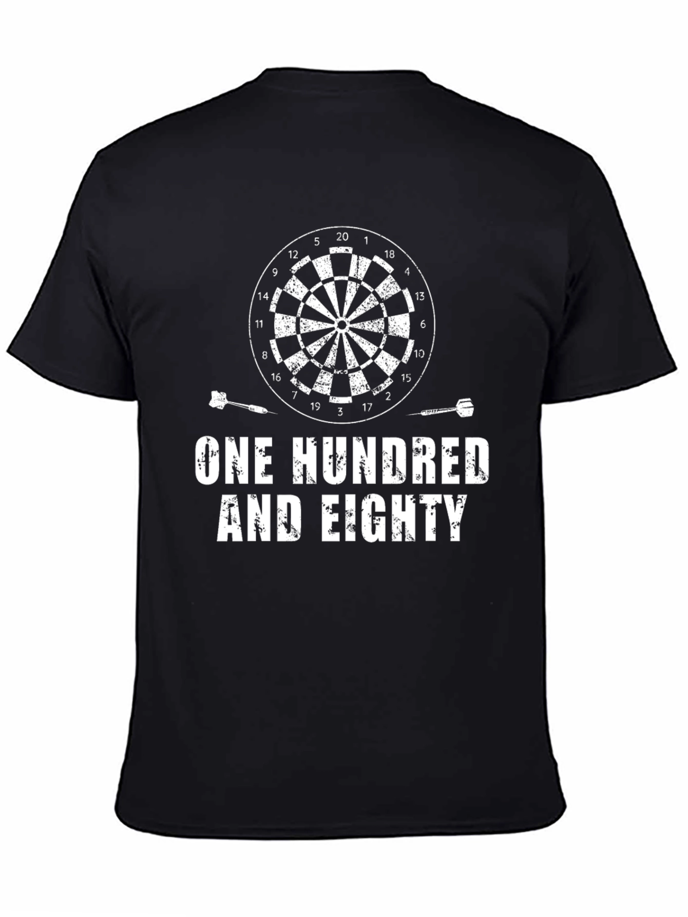 One Hundred and Eighty T-Shirt - Dartboard Design