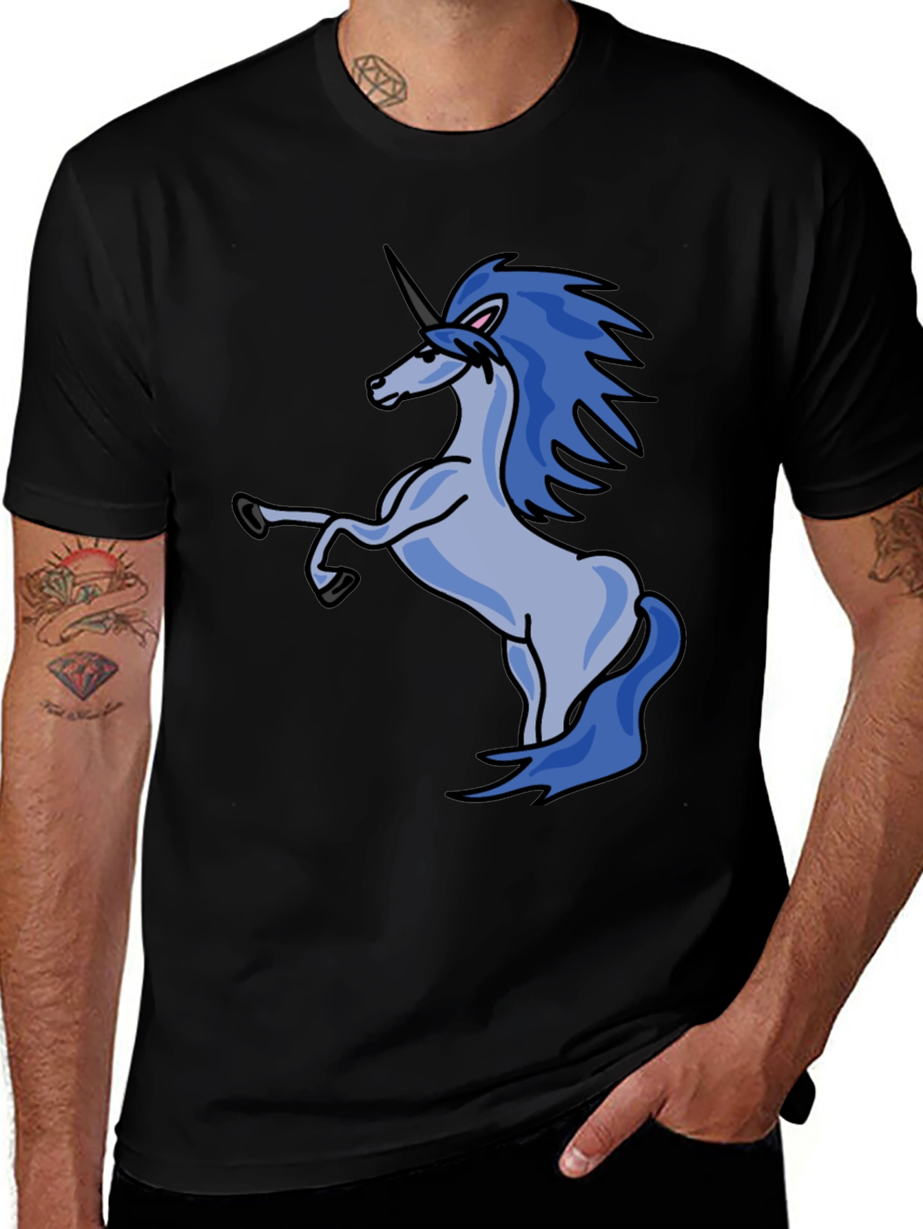 Unicorn Graphic Print T-Shirt