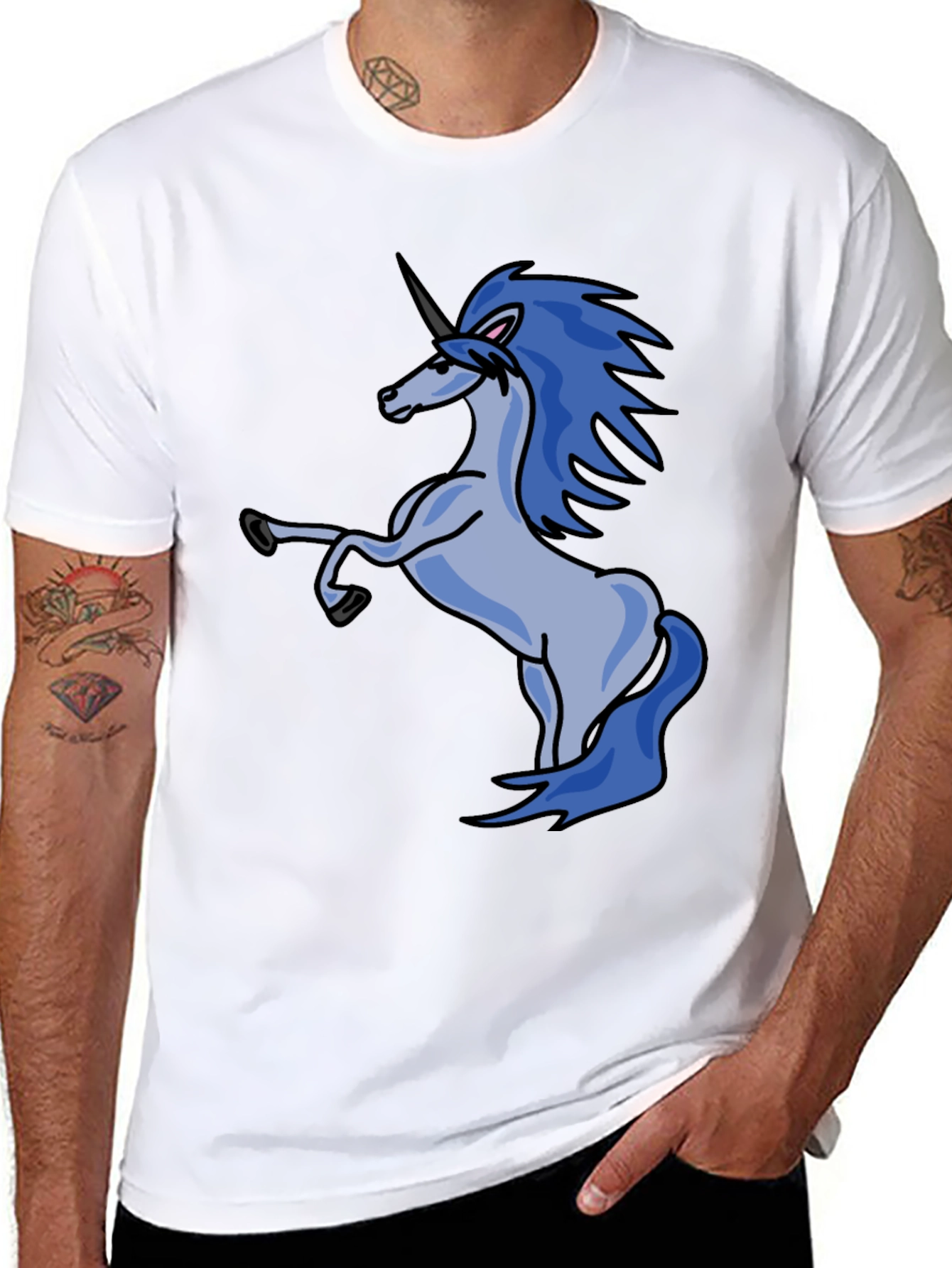 Unicorn Graphic Print T-Shirt