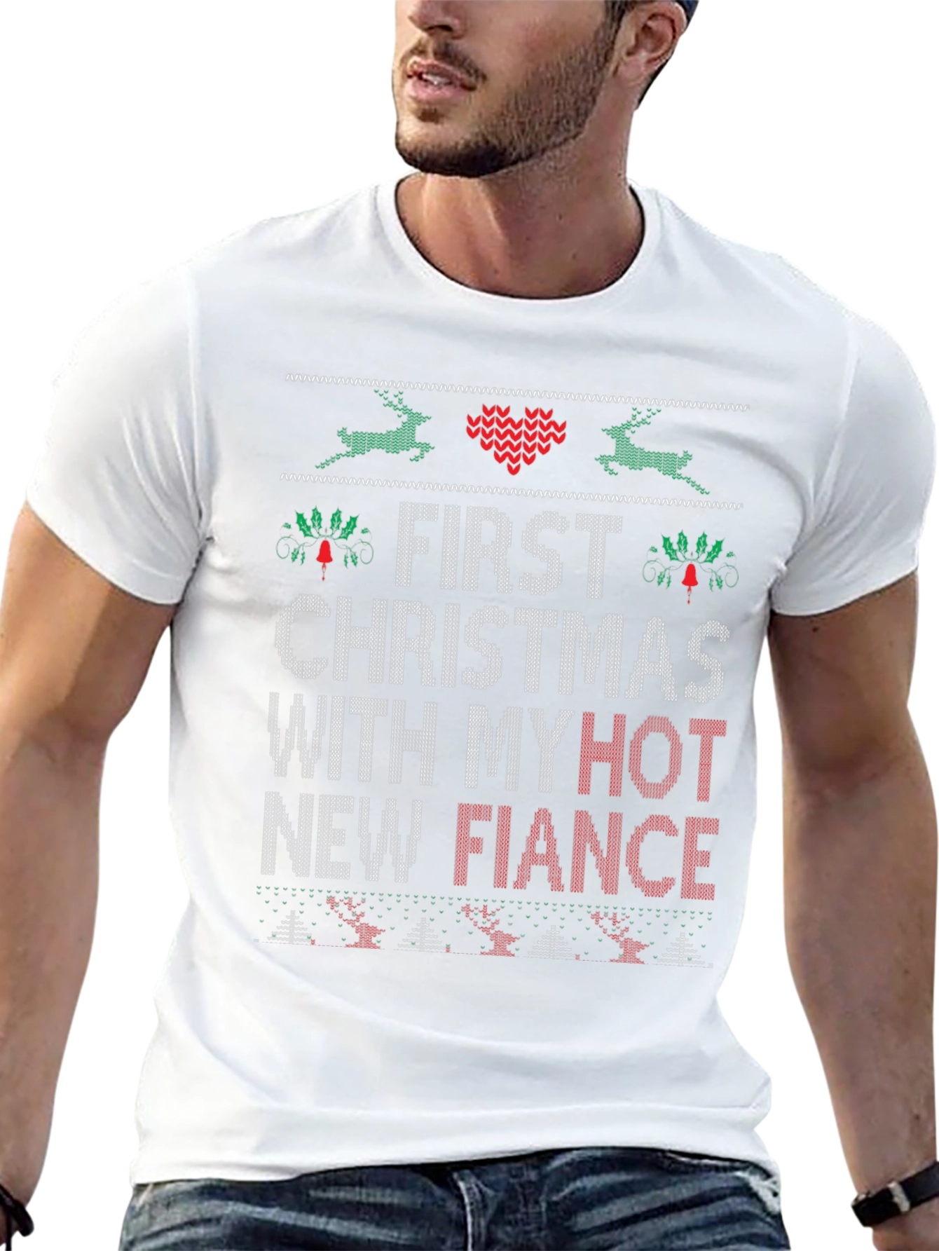 Funny First Christmas With My Hot New Fiance T-Shirt