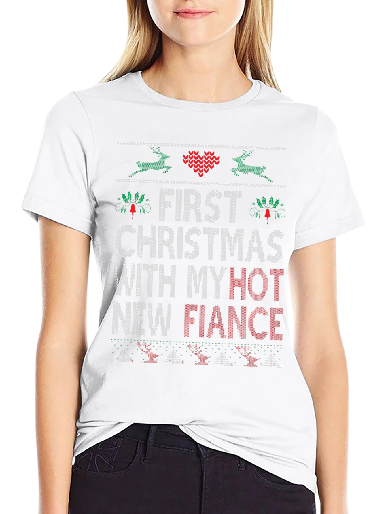 Funny First Christmas With My Hot New Fiance T-Shirt