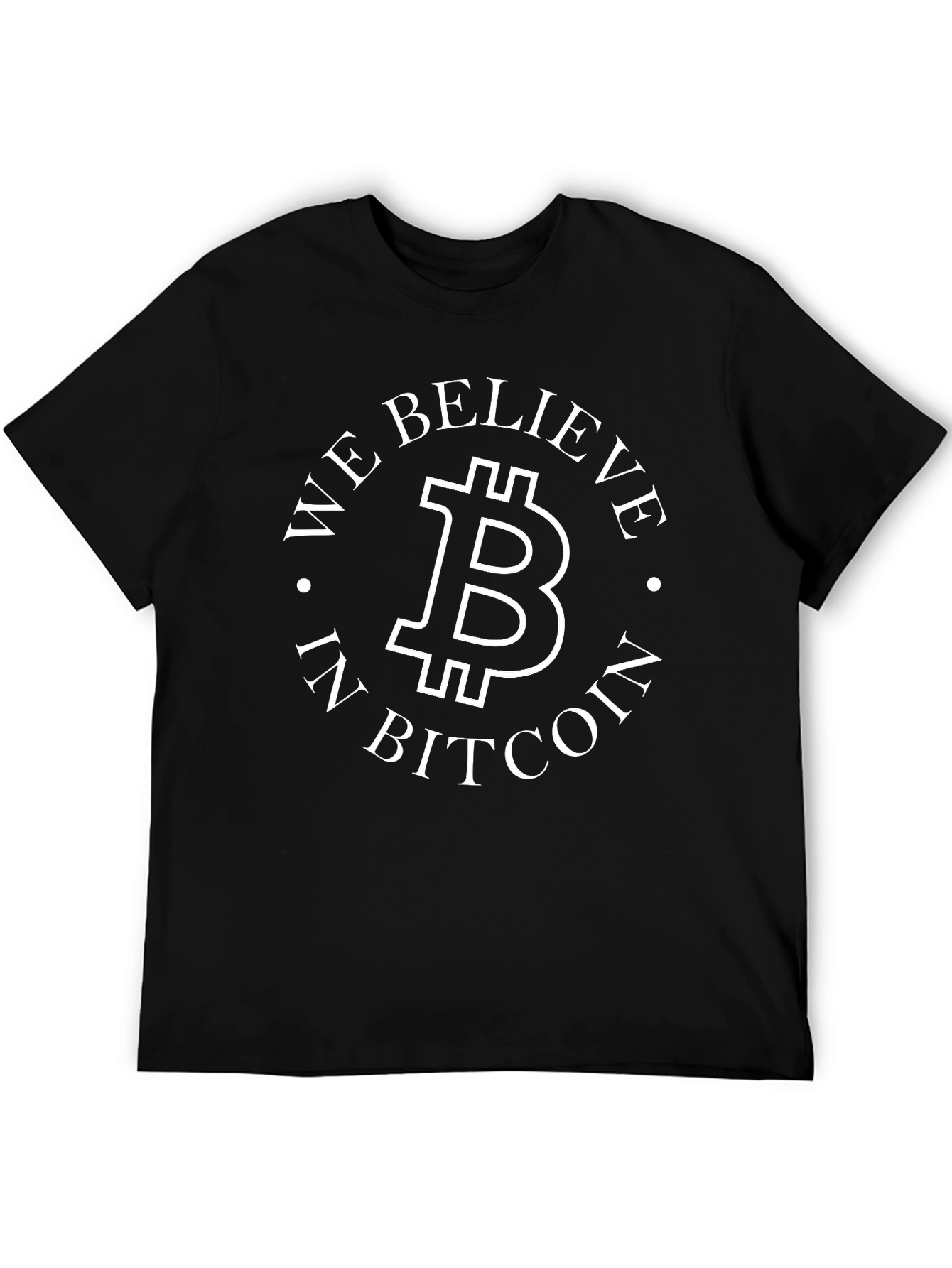 We Believe in Bitcoin Black T-Shirt