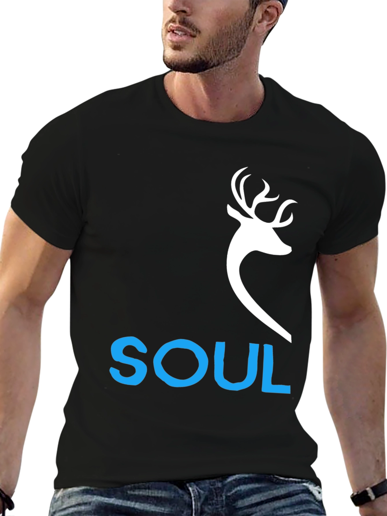 Deer Soul T-Shirt - Graphic Tee - Mens Fashion
