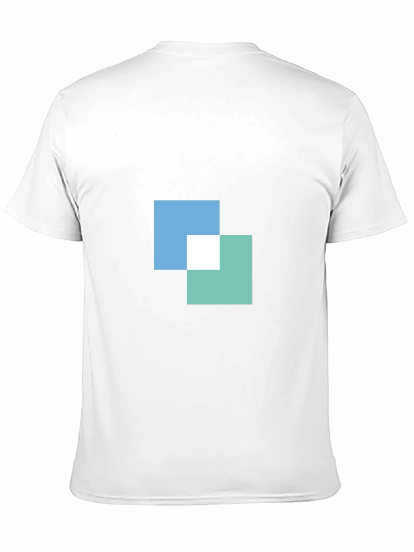 Modern Squares Graphic Black T-Shirt