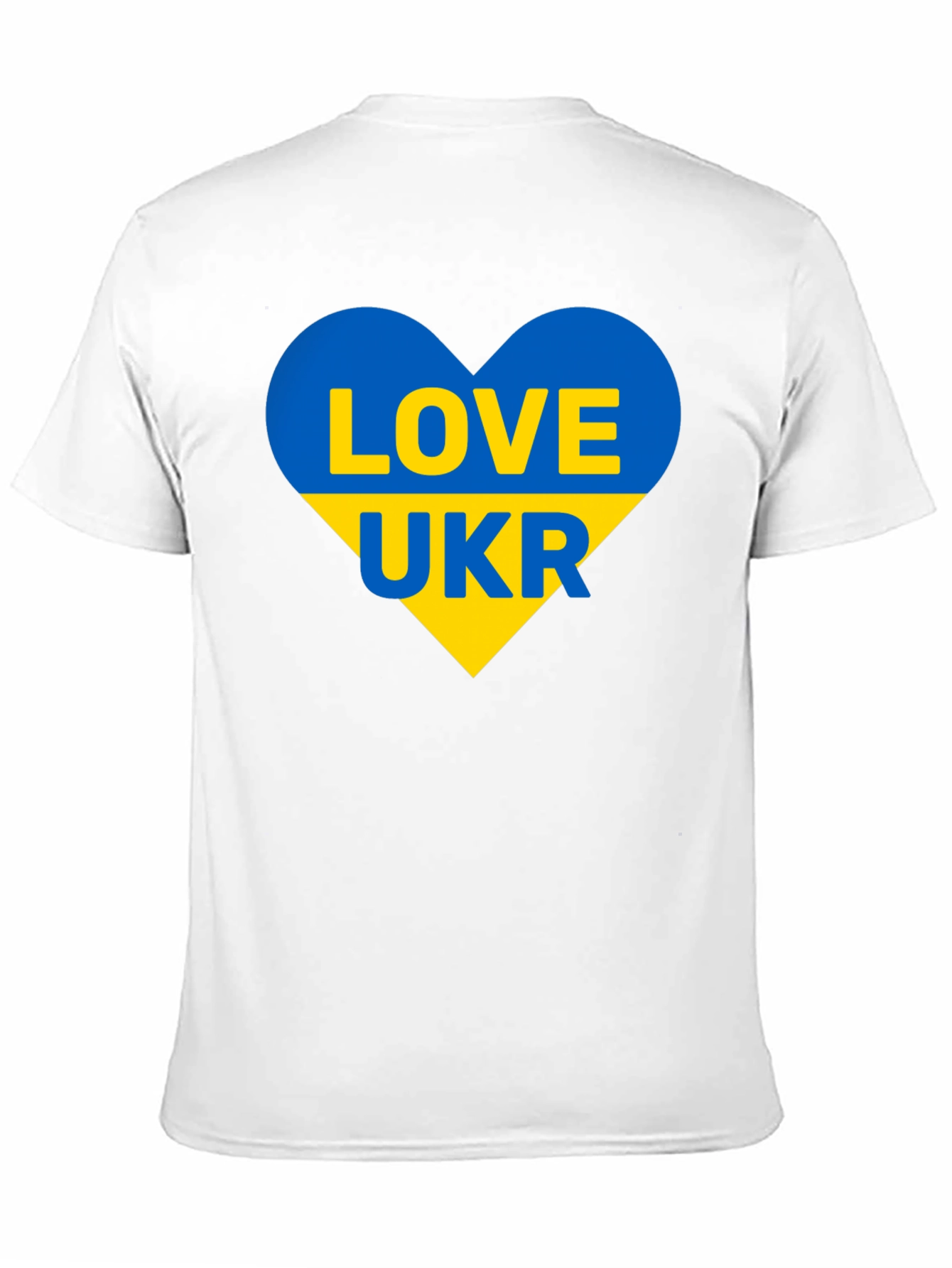 Love Ukraine T-Shirt - Heart Flag Design