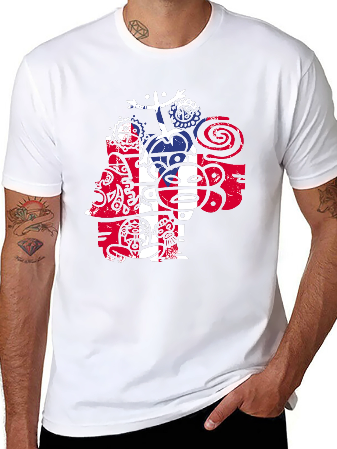 Abstract Graphic T-Shirt - Modern Casual Wear