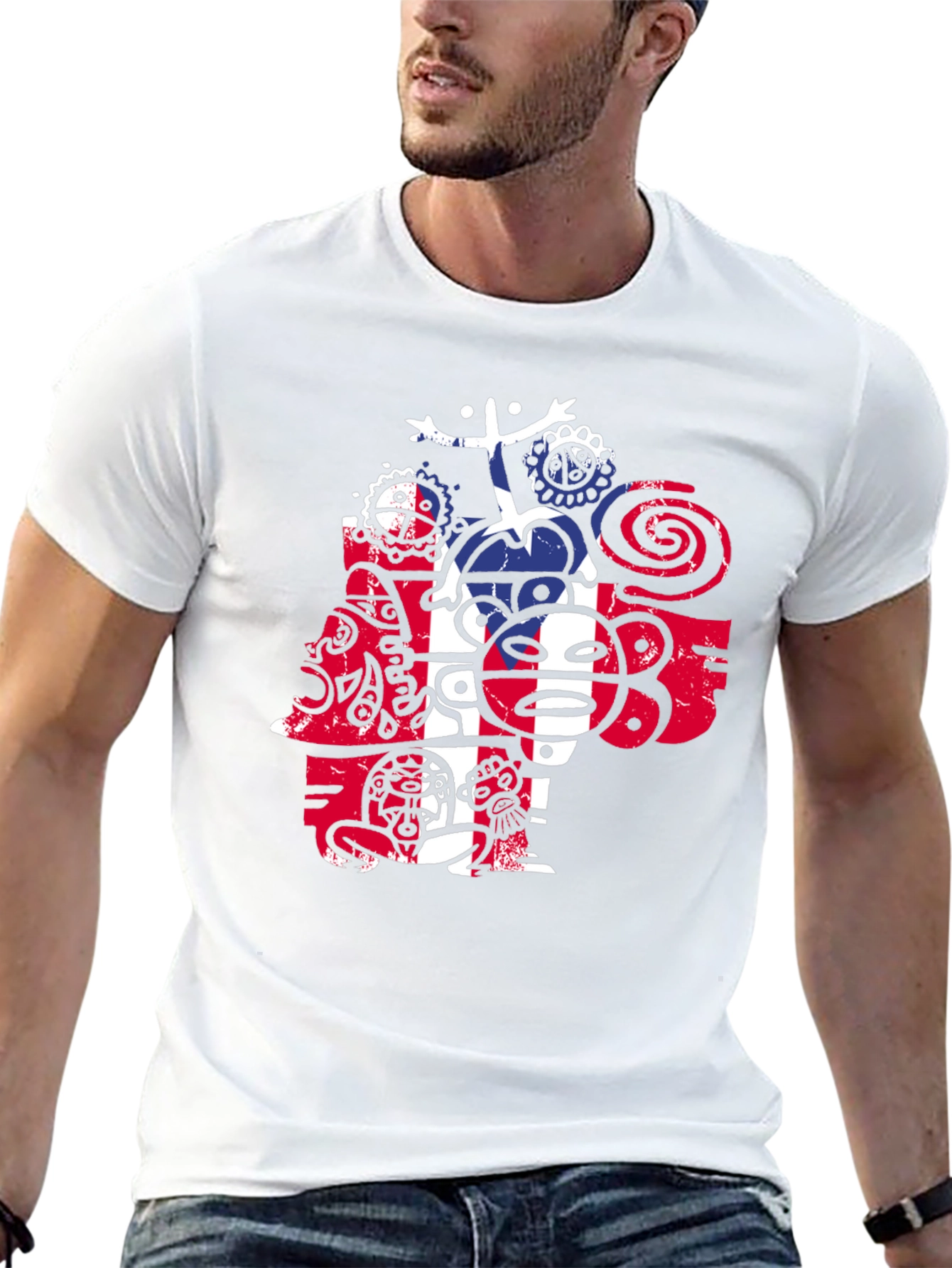 Abstract Graphic T-Shirt - Modern Casual Wear