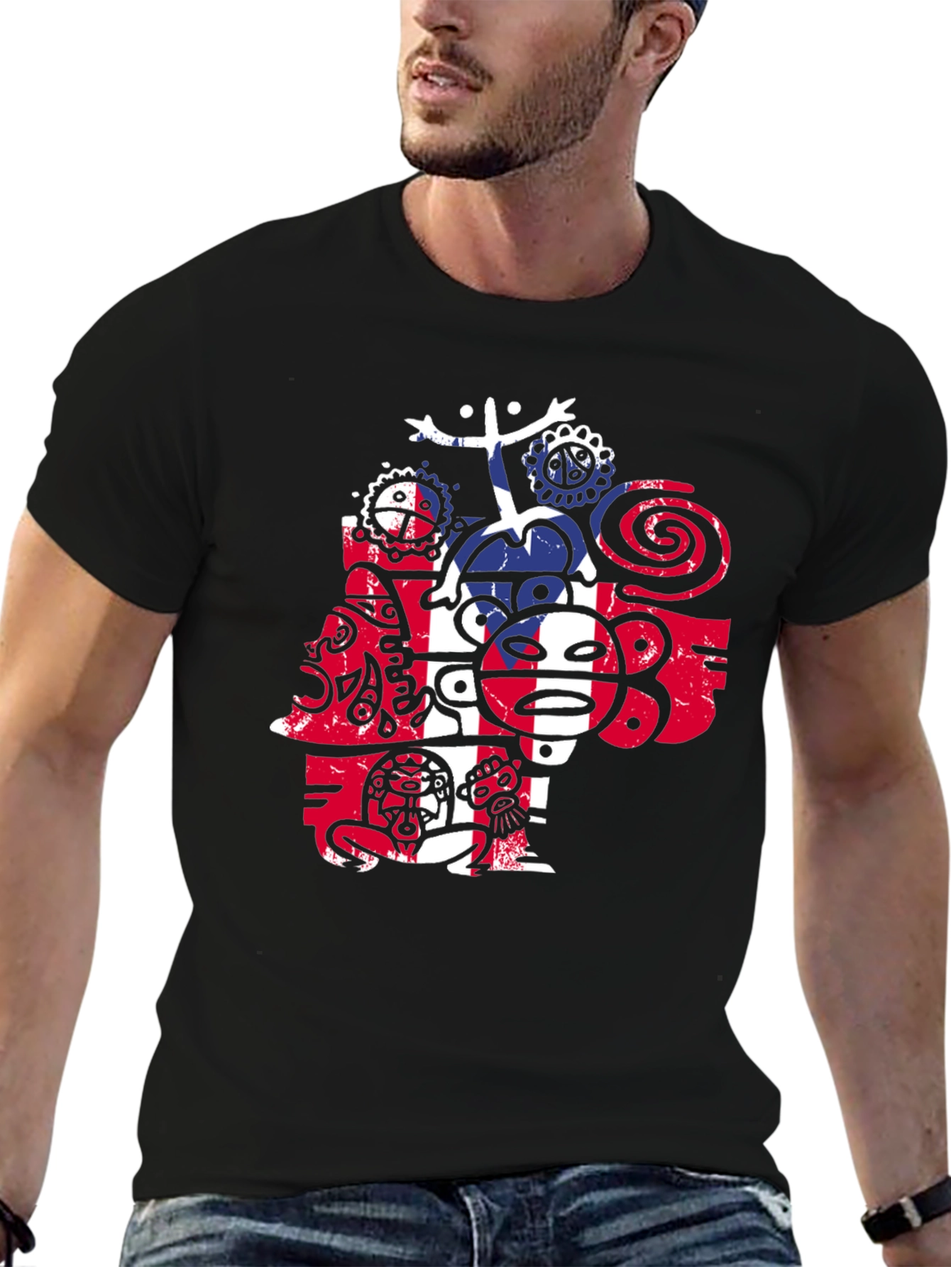 Abstract Graphic T-Shirt - Modern Casual Wear
