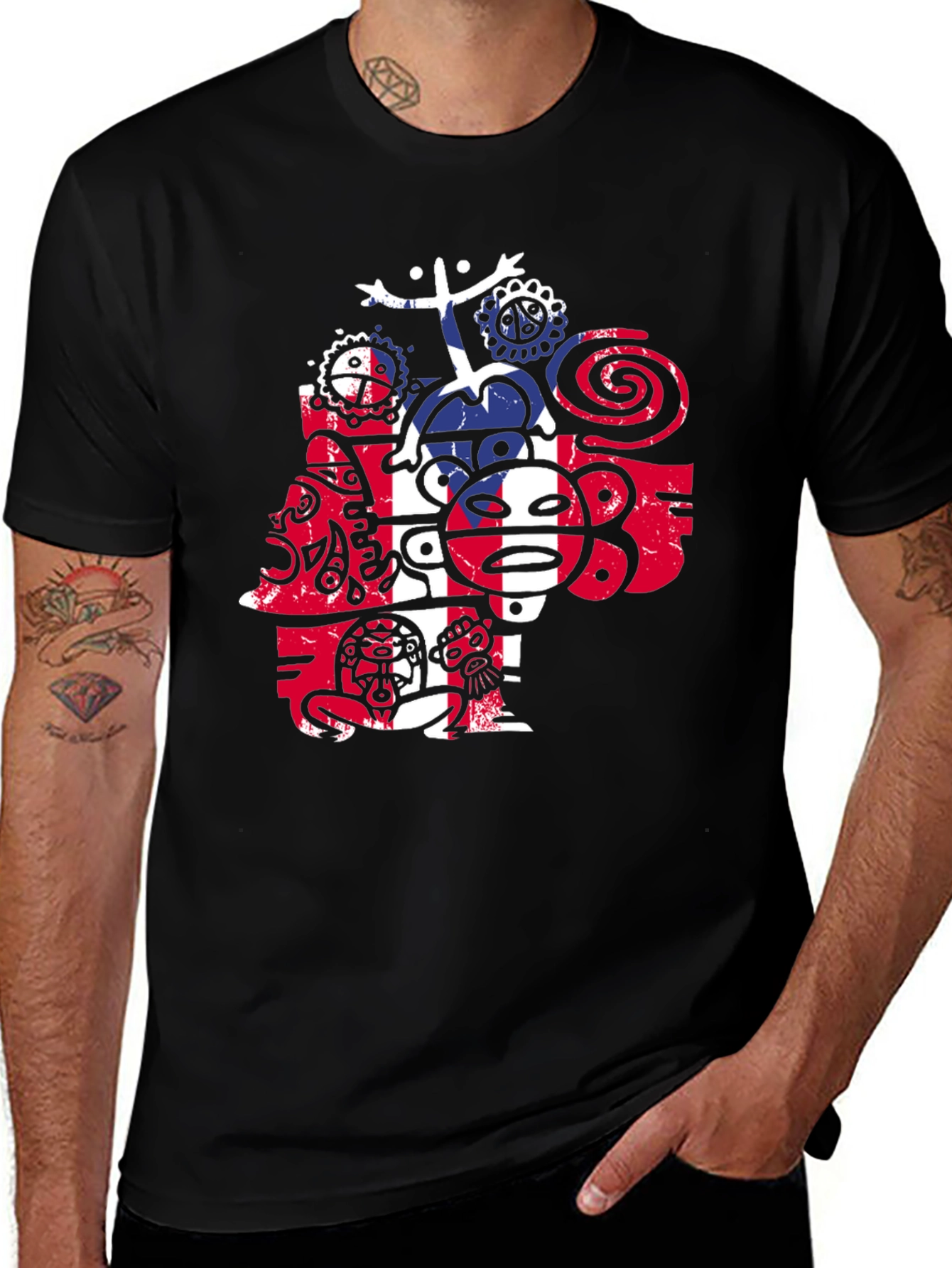 Abstract Graphic T-Shirt - Modern Casual Wear