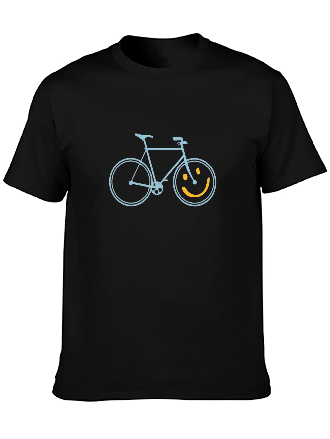 Smiley Bike Graphic Tee - Casual Comfort