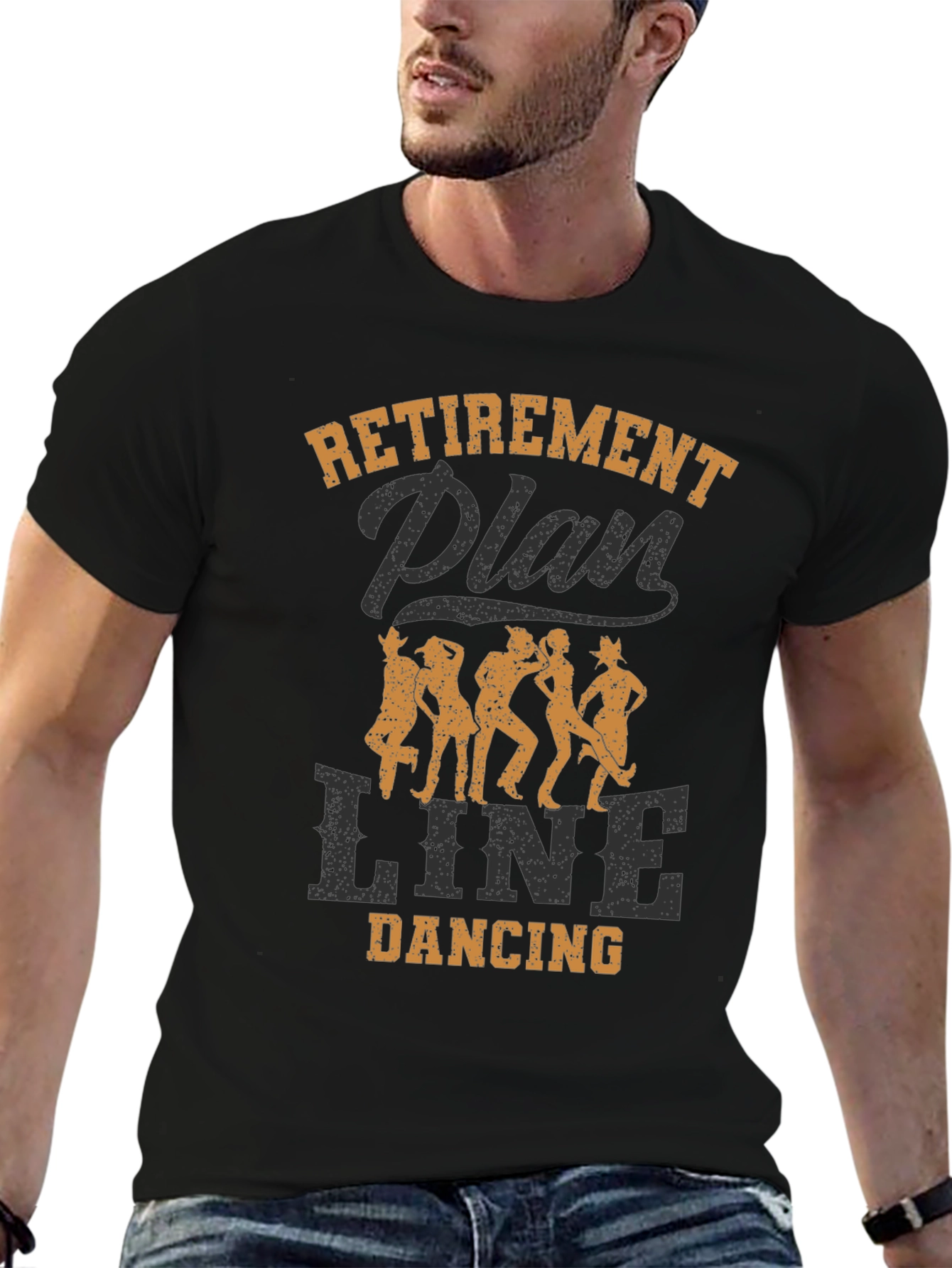 Retirement Plan Line Dancing Graphic Tee